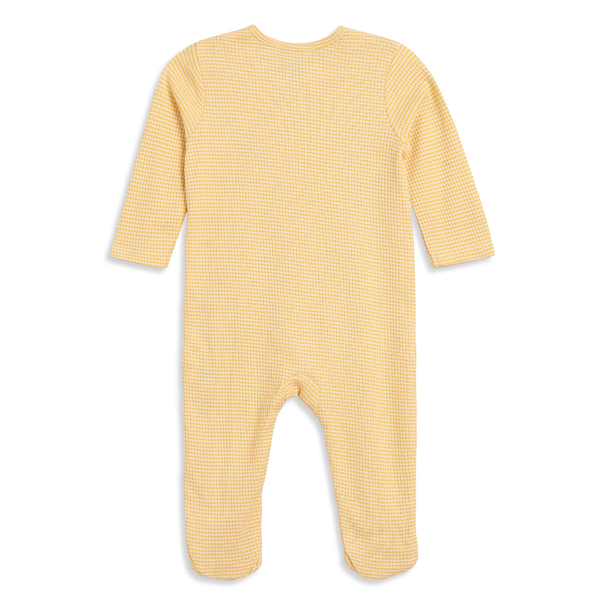 Baby Girls Yellow Pink Cotton Sleepsuits Pack of 2 Regular Fit Sleepwear