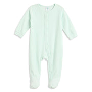 Baby Girls Mint Green Cotton Quilted Sleepsuit Regular Fit.