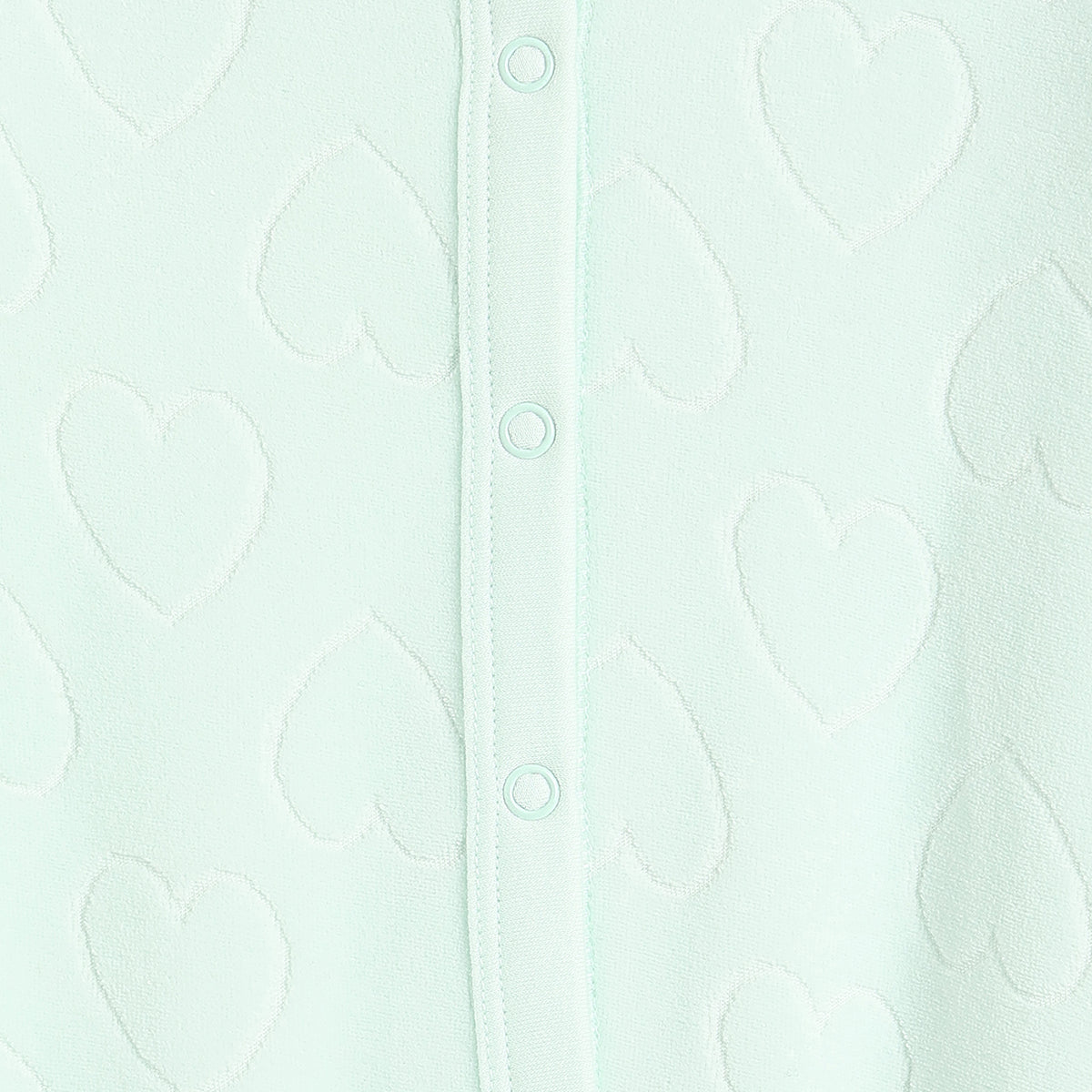 Baby Girls Mint Green Cotton Quilted Sleepsuit Regular Fit.