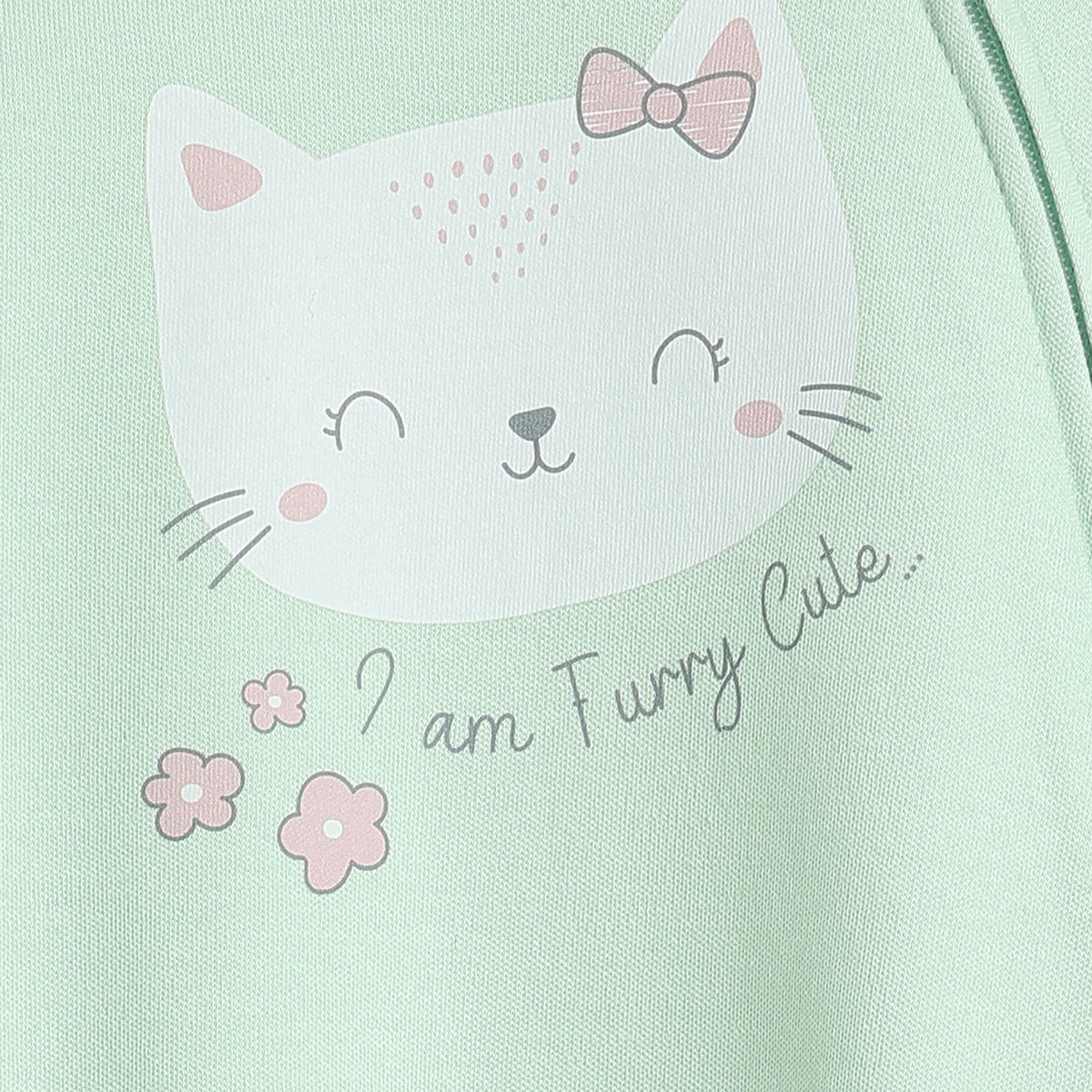 Baby Girls Mint Green and Yellow Cotton Sleepsuit Pack of 2 Regular Fit.