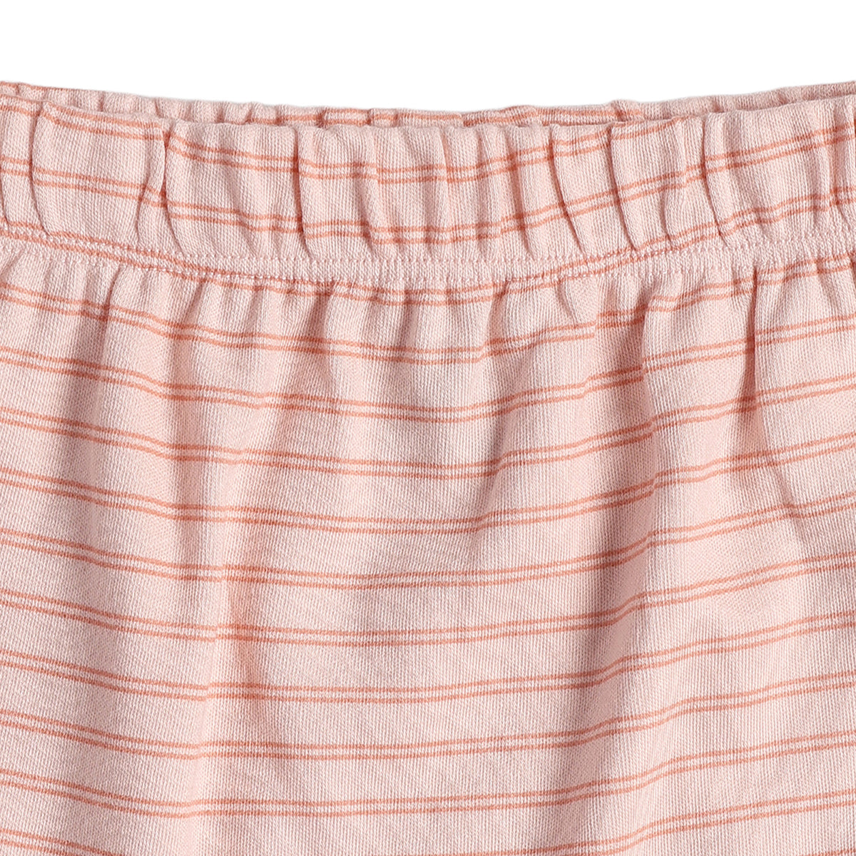 Baby Girls Peach and Light Pink Cotton Knit Shorts Pack of 2 Regular Fit.