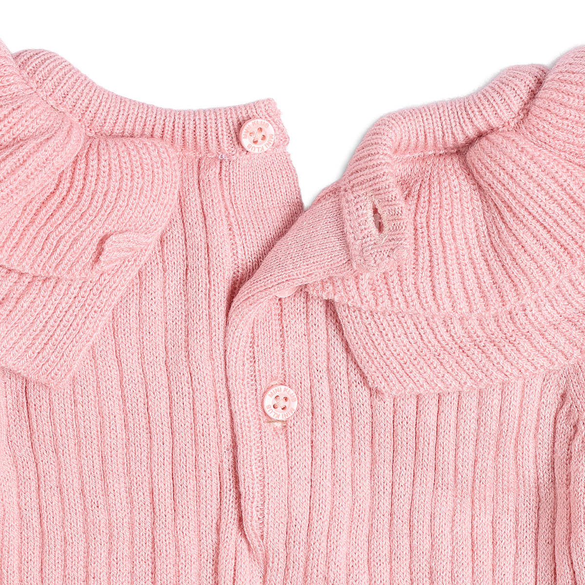 Baby Girls Light Pink Sweater Top and Bottom Set Regular Fit Winter Co-ord Set