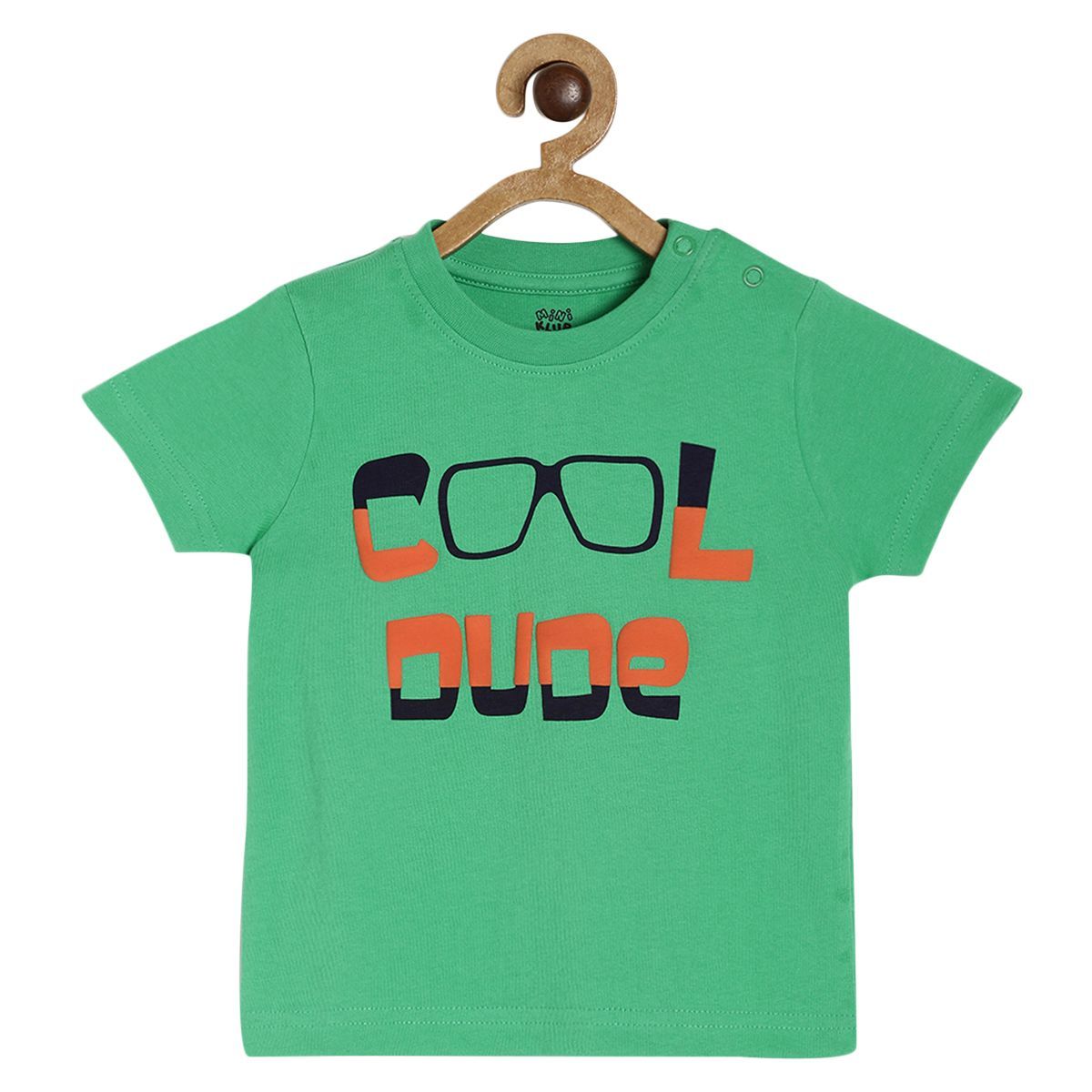 Pack of 1 knit t-shirt - green for 3-6 Months