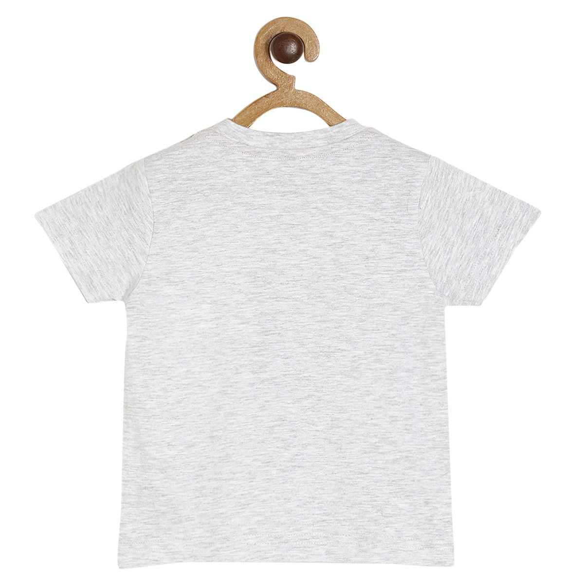Pack of 1 knit t-shirt - grey marl for 3-6 Months