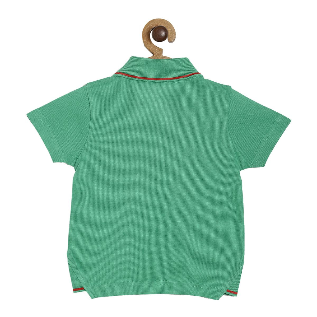 Pack of 1 knit pack of lo tee - dark green for 6-12 Months
