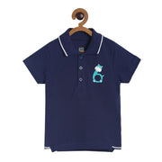 Pack of 1 knit pack of lo tee - navy for 6-12 Months