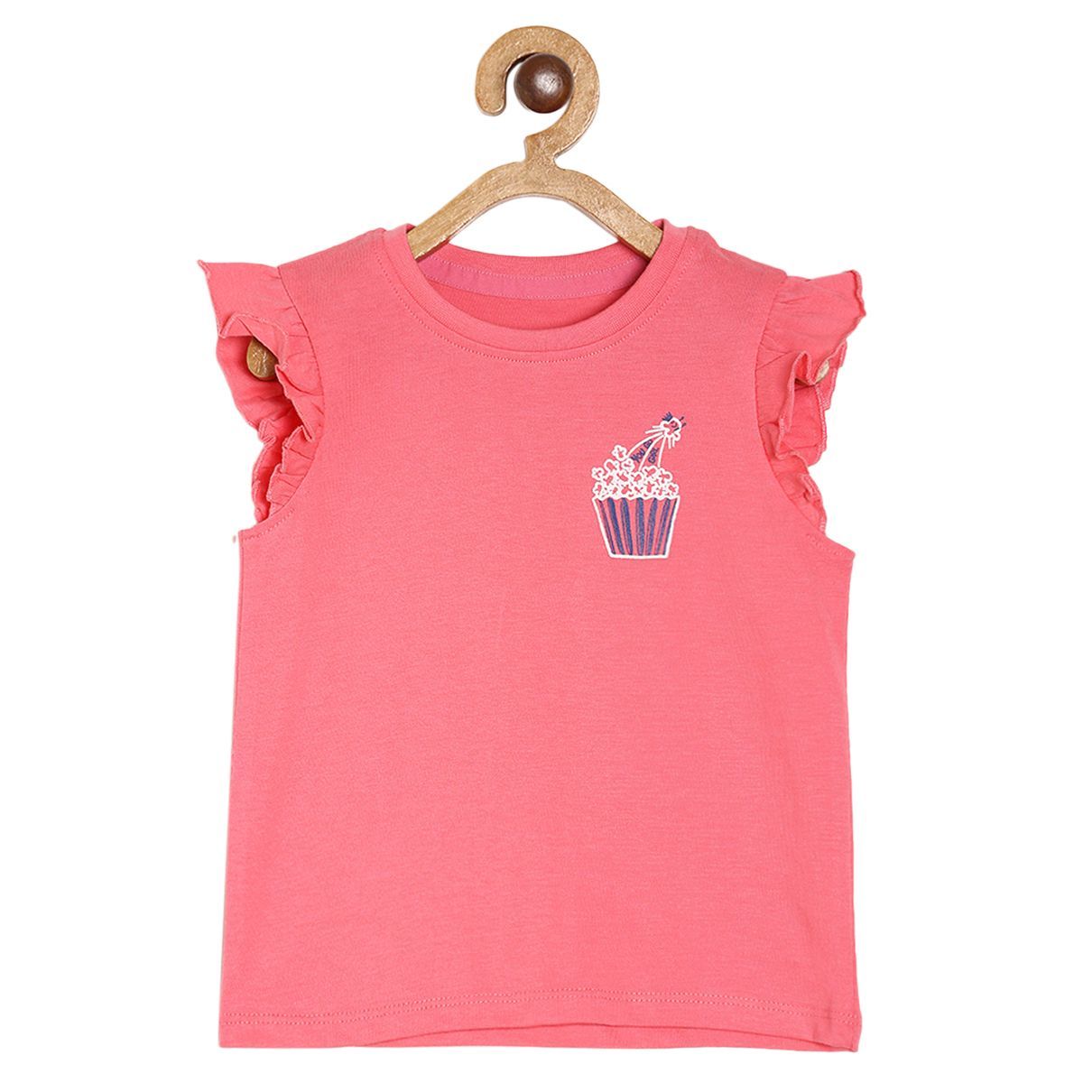 Pack of 1 knit top - coral for 3-6 Months
