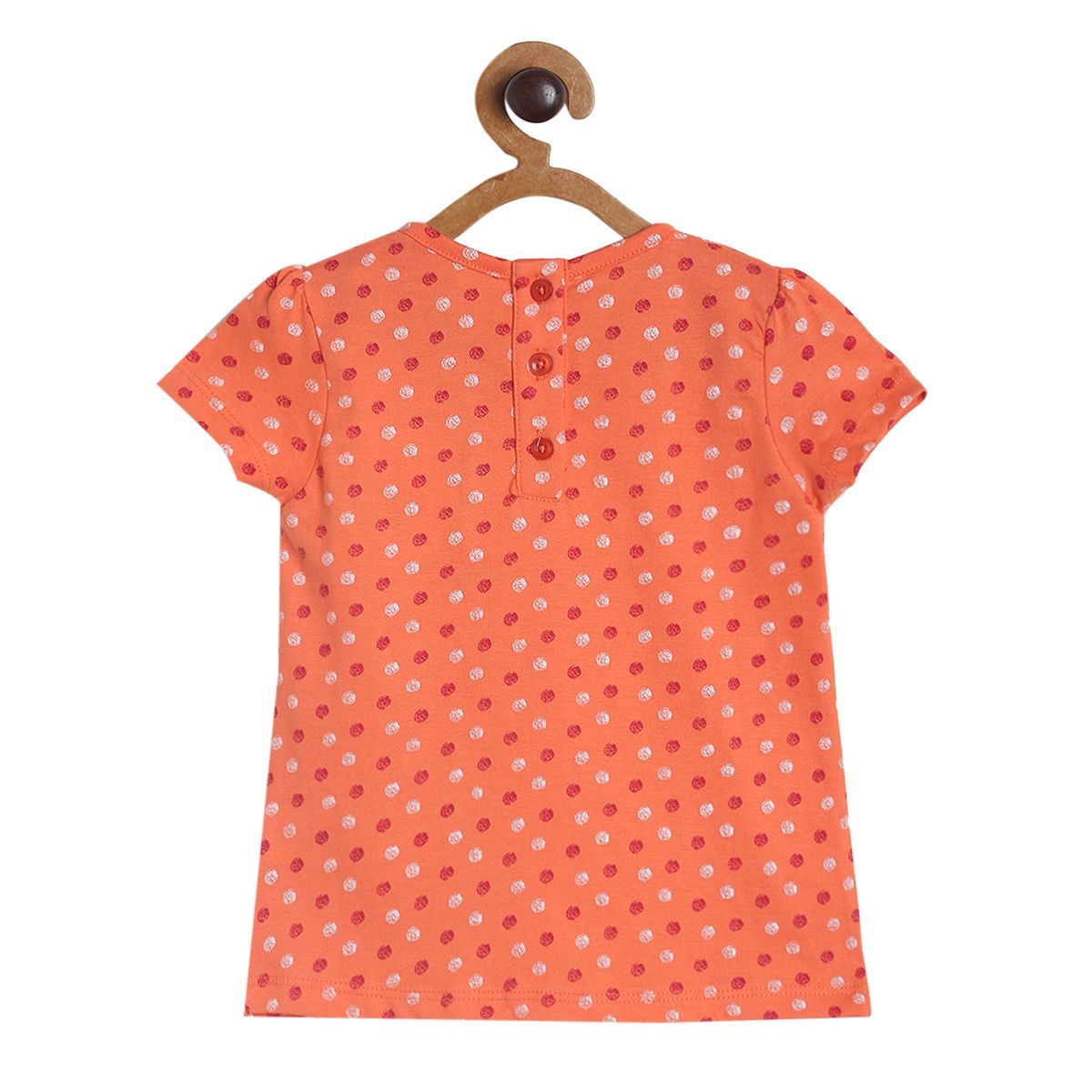 Pack of 1 knit top - coral for 3-6 Months