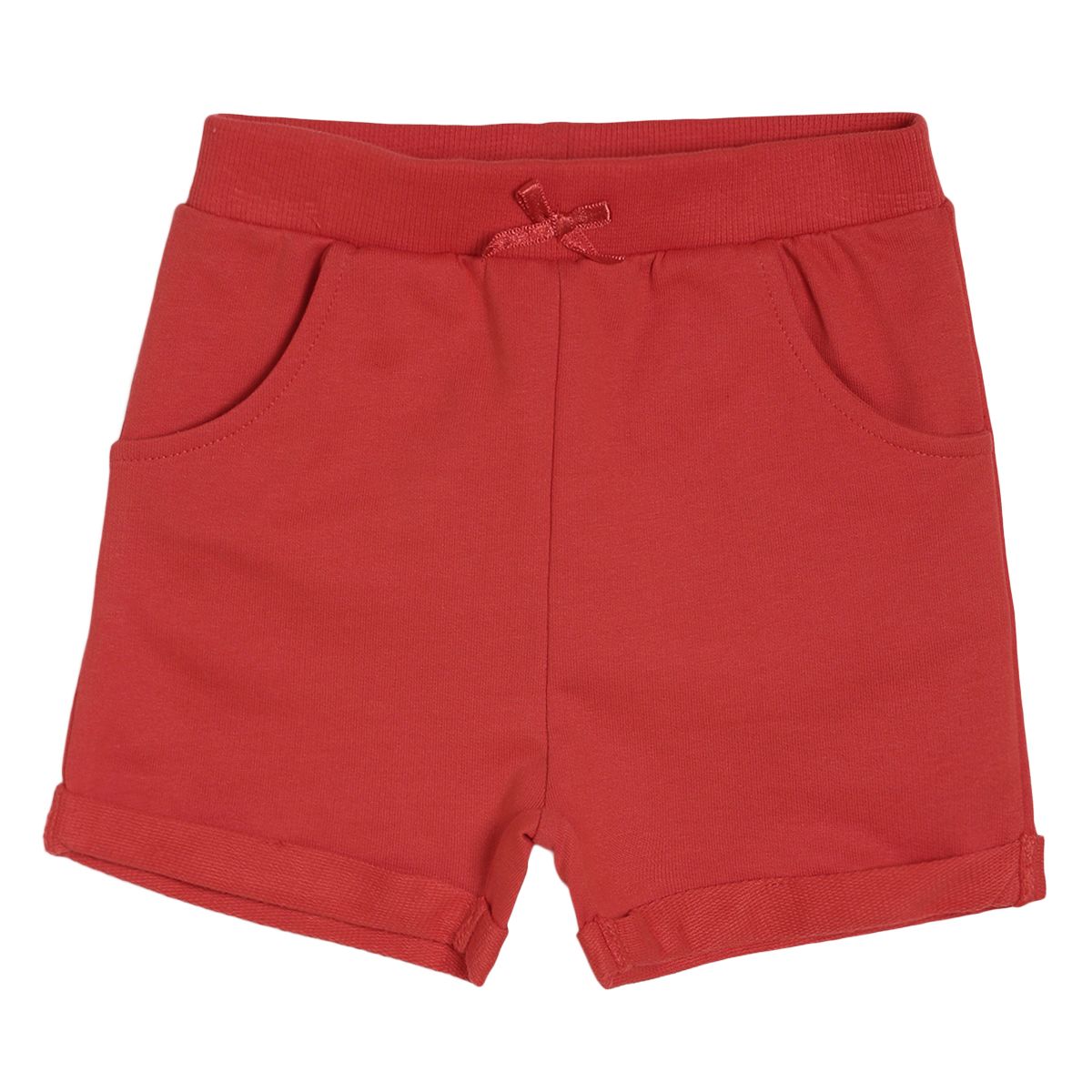 Pack of 1 knit shorts - red for 3-6 Months