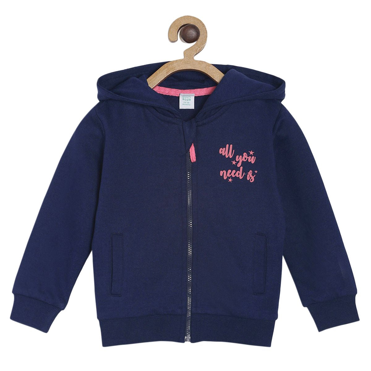 Pack of 1 sweatshirt - navy for 3-6 Months