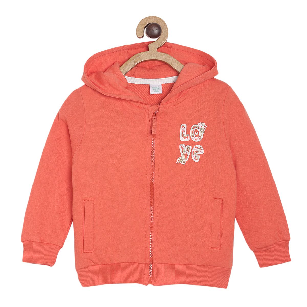 Pack of 1 sweatshirt - orange for 3-6 Months