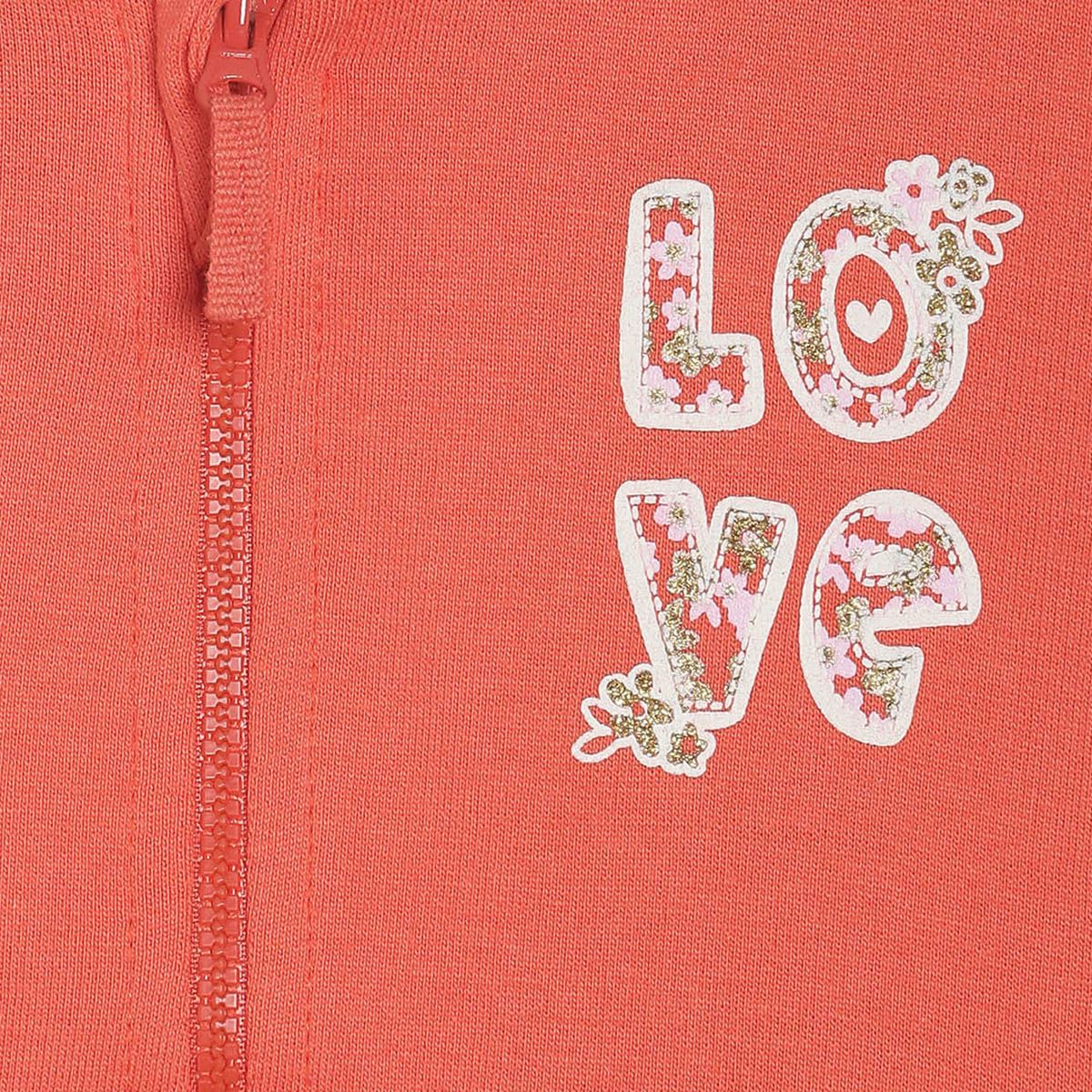 Pack of 1 sweatshirt - orange for 3-6 Months