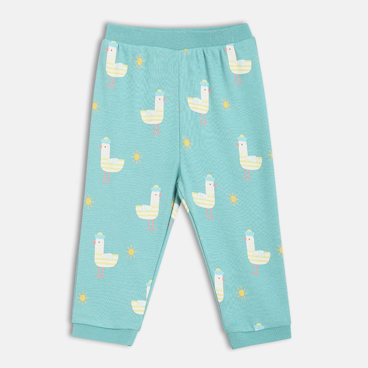 Boys Blue/Yellow Full Length Knit Bottom