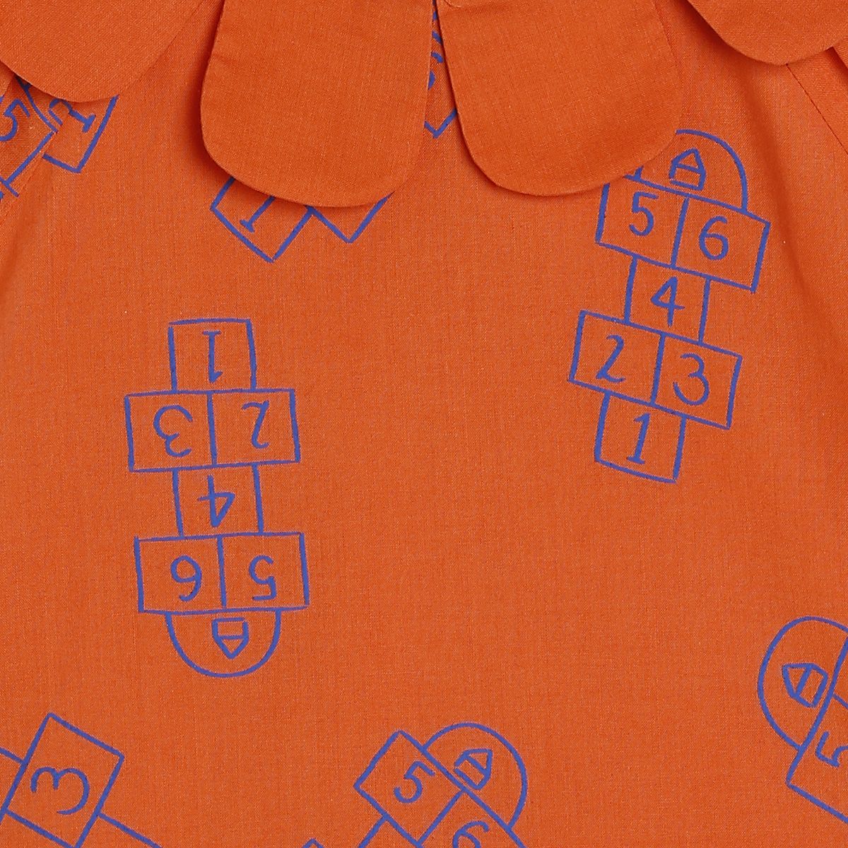 Girls Orange Pack Of 1 Woven Top