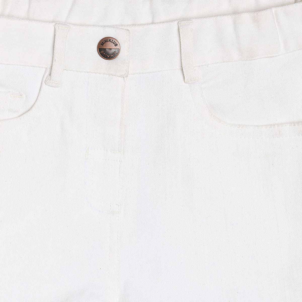 Girls White Pack Of 1 Shorts