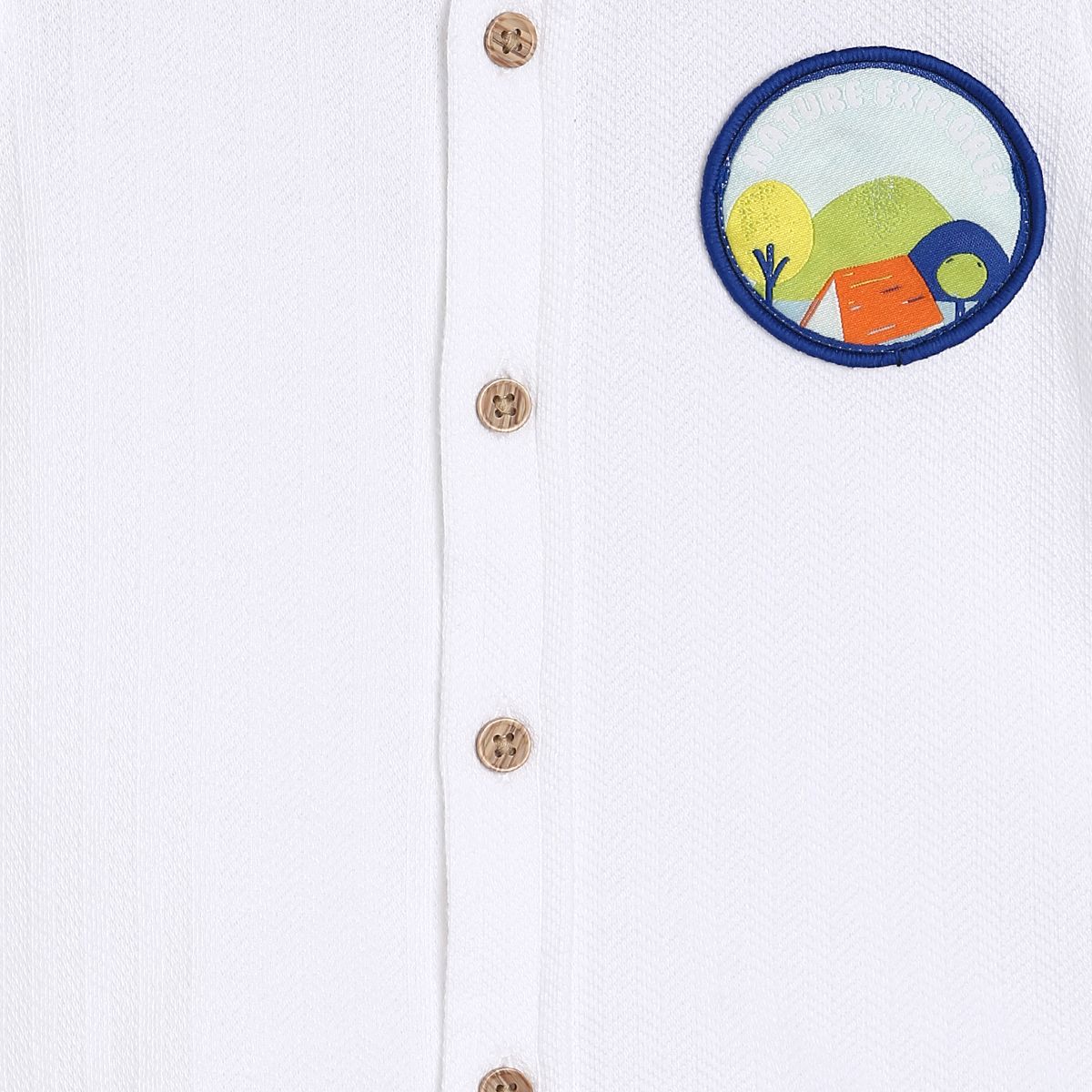 Boys White Pack Of 1 Shirt