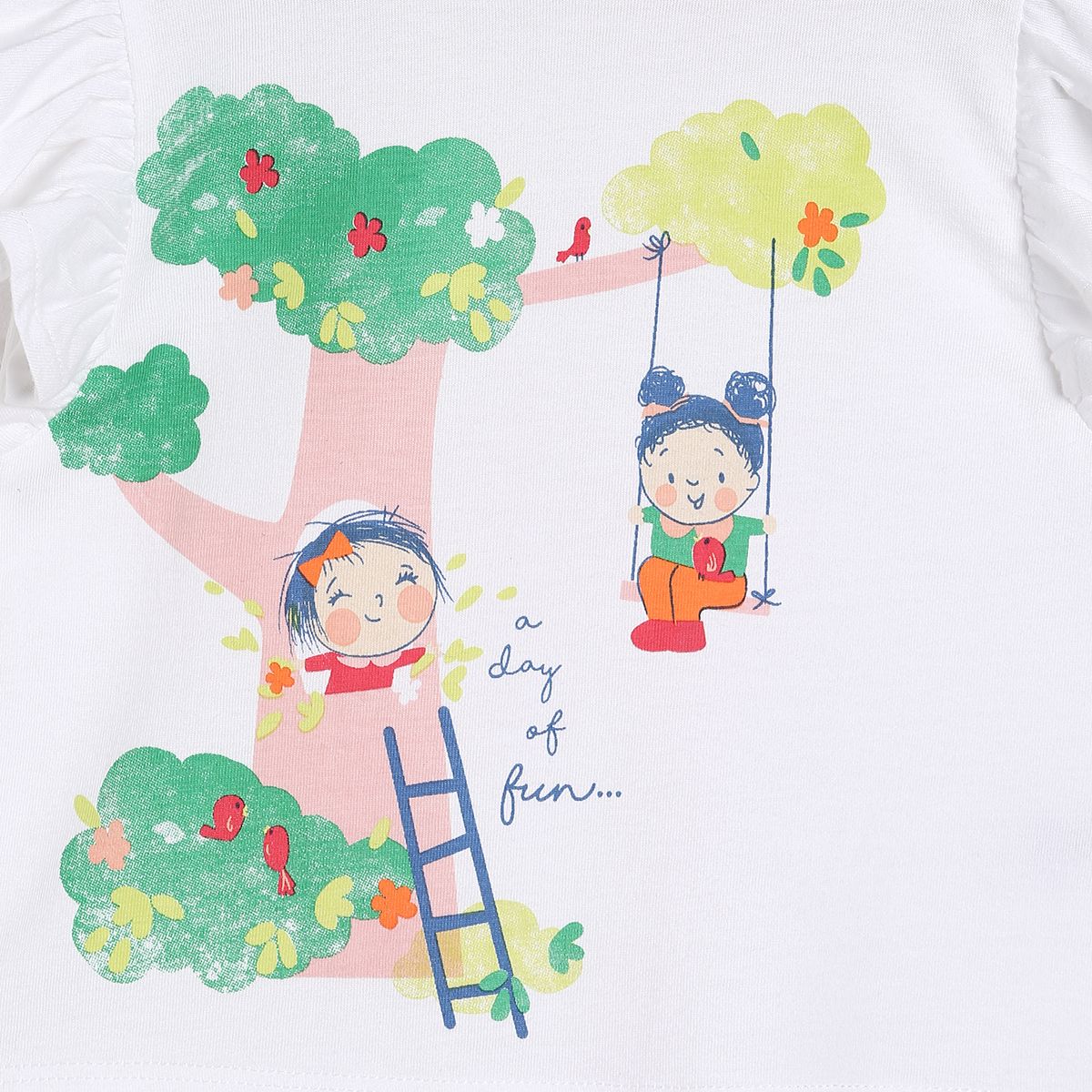 Girls White Pack Of 1 Knit Top