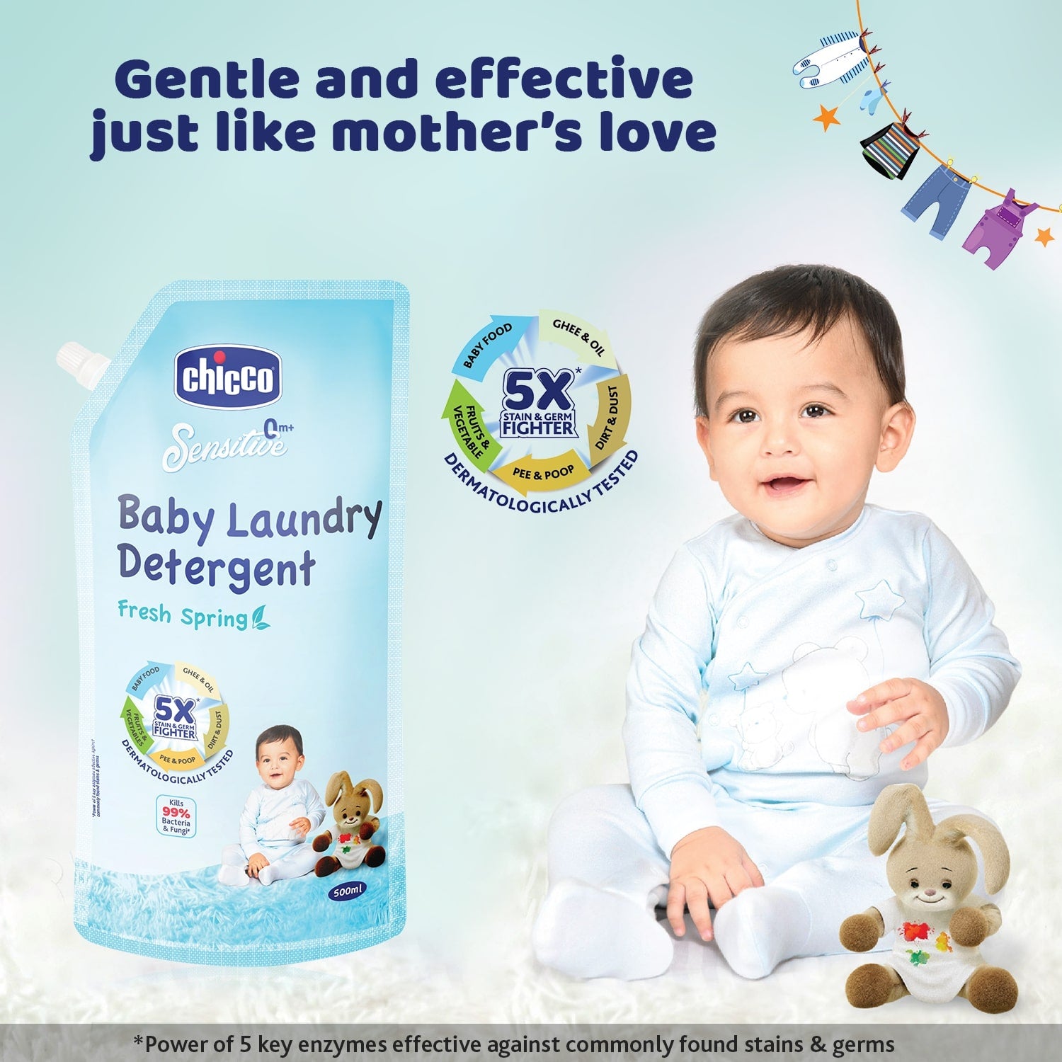 Baby Laundry Detergent (Fresh Spring) (500ml)