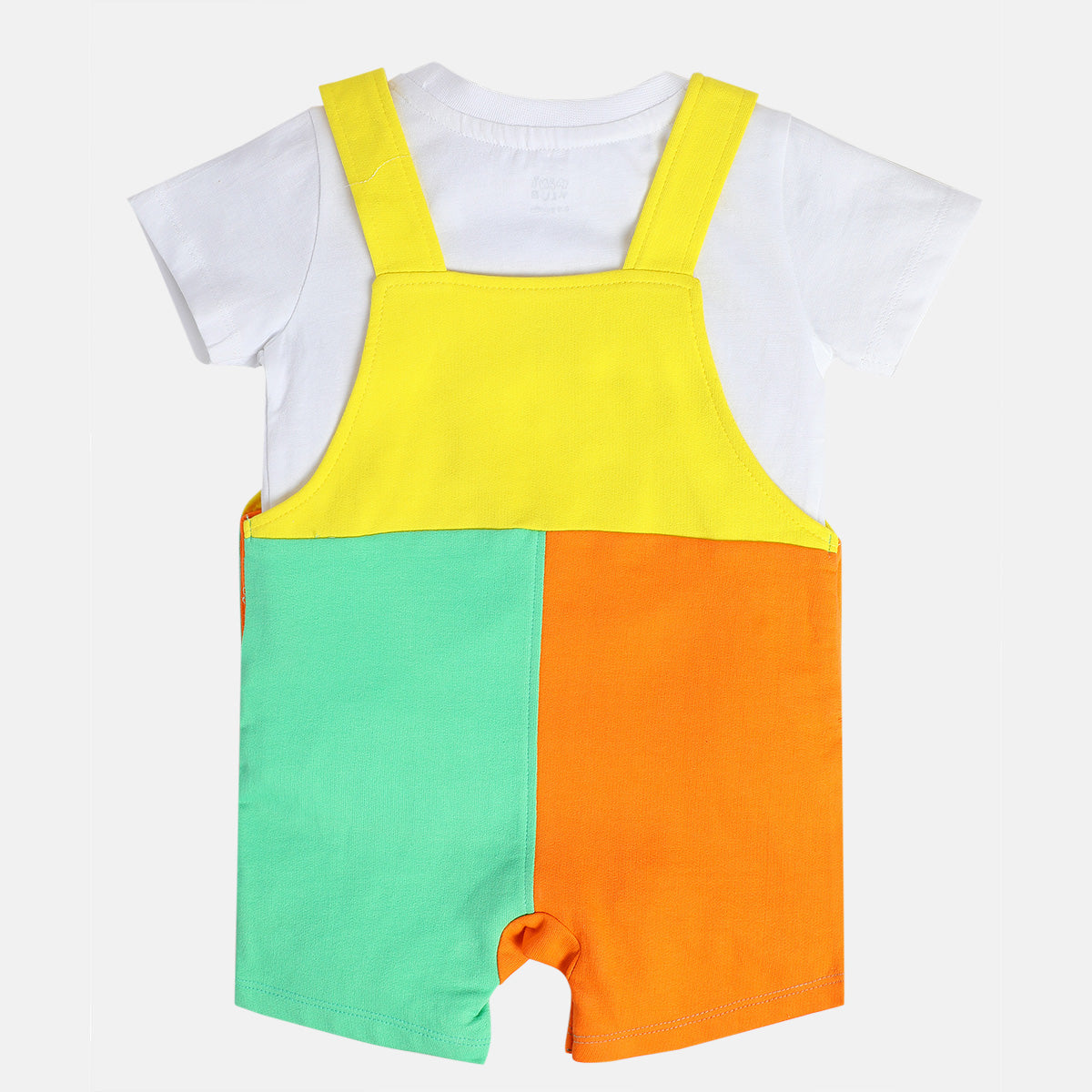 Boys Multicolor Pack Of 2 Dungaree Set