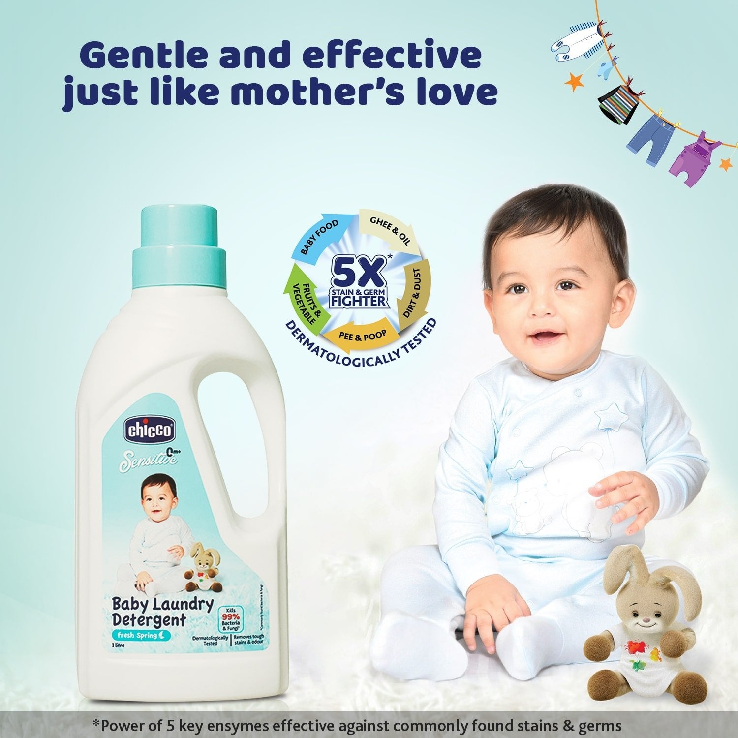 Baby Laundry Detergent (Fresh Spring) (1L)