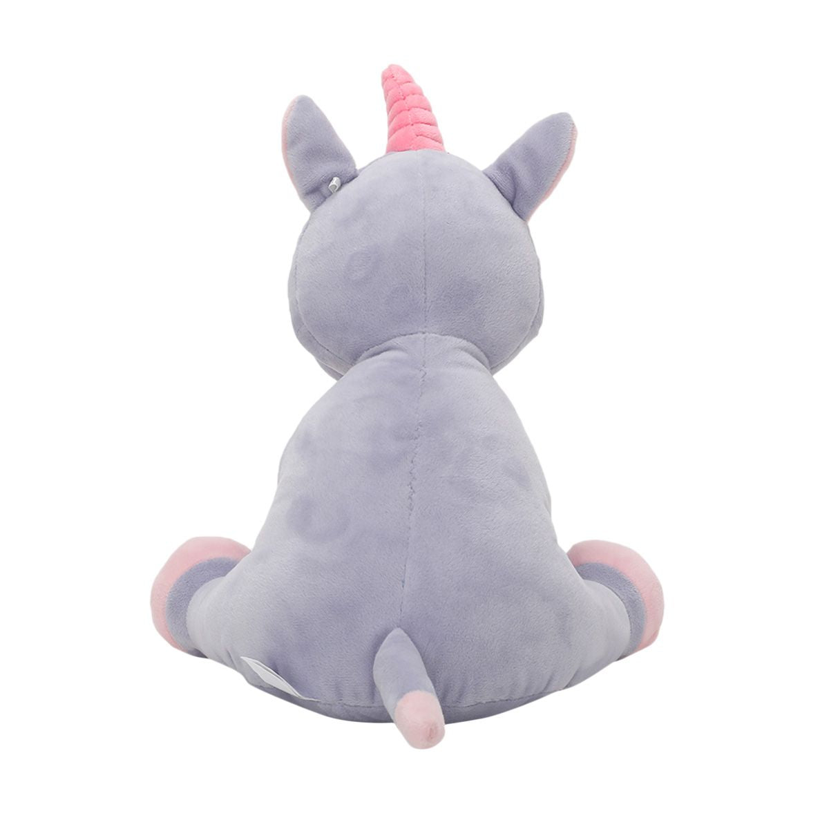 Baby Unisex Grey and Pink Polyester Unicorn Soft Toy Pack of 1 Cuddly Playtime Companion