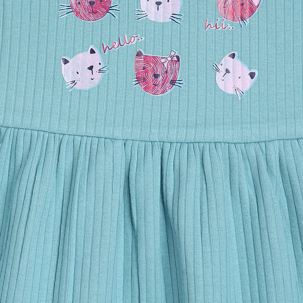 Girls Teal Pack Of 1 Dress