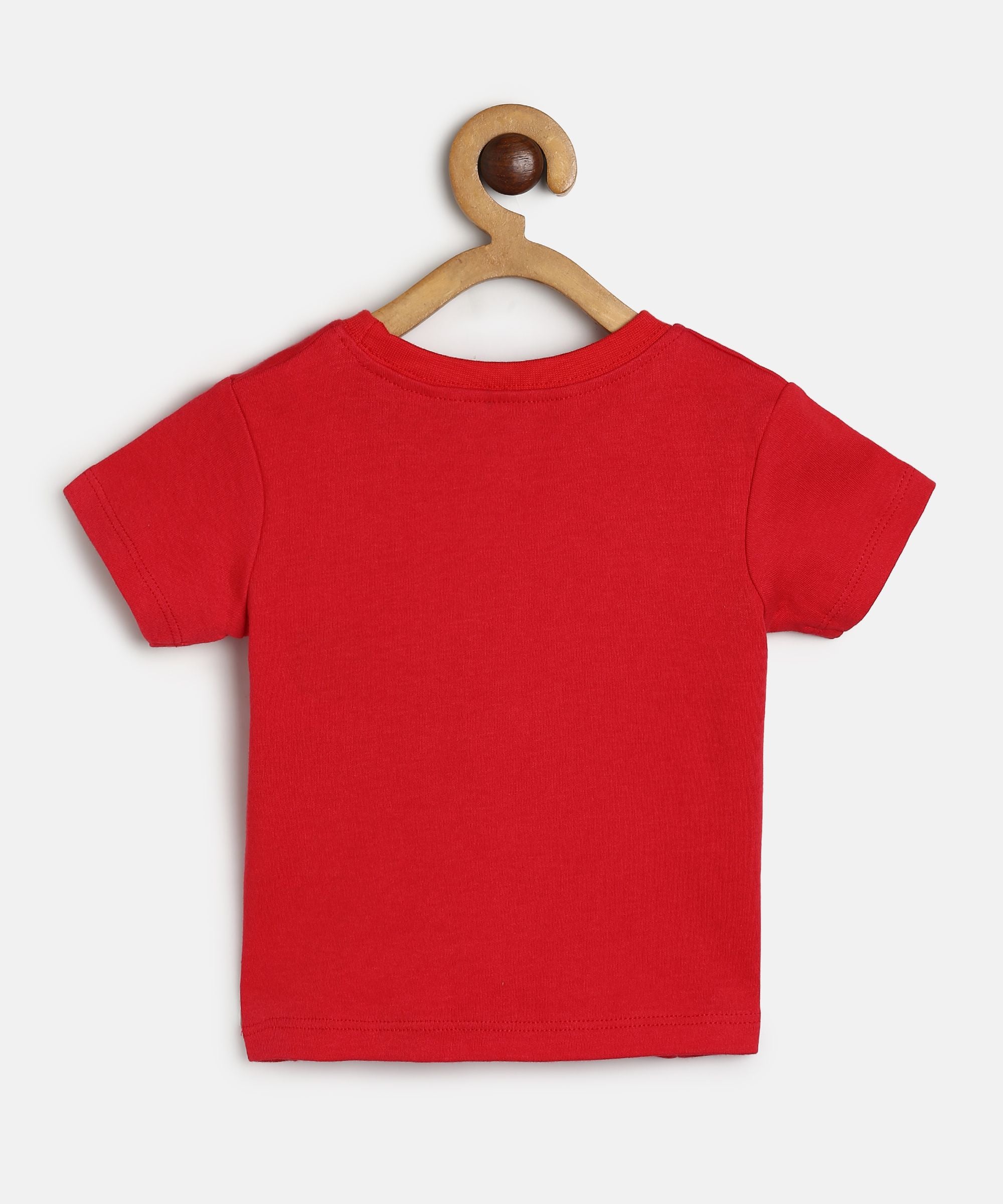 Baby Boys Red, Green and Blue Cotton Printed T-Shirts Pack of 3 Regular Fit Casual Wear