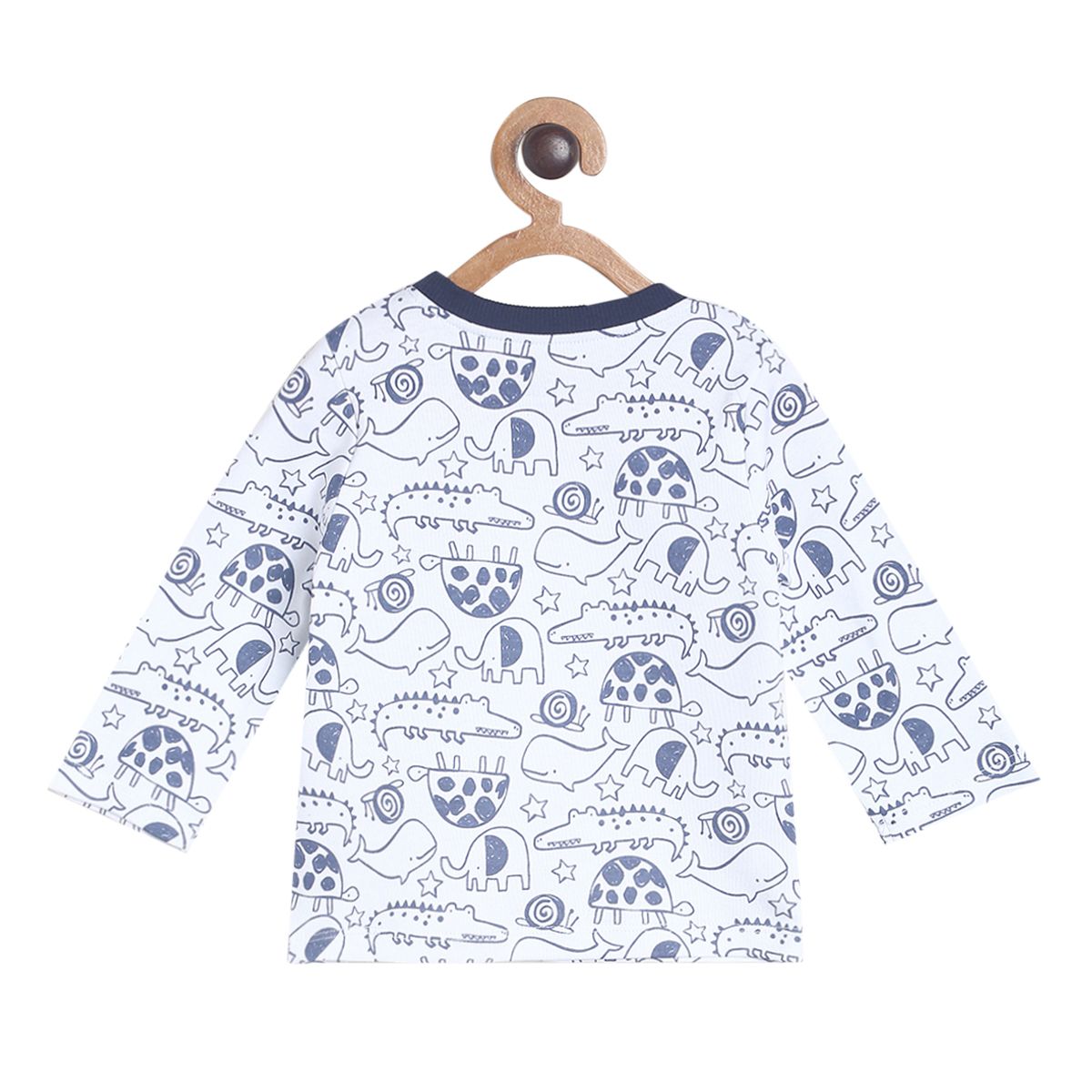 Pack of 2 t-shirt and bottom set - navy for 0-3 Months