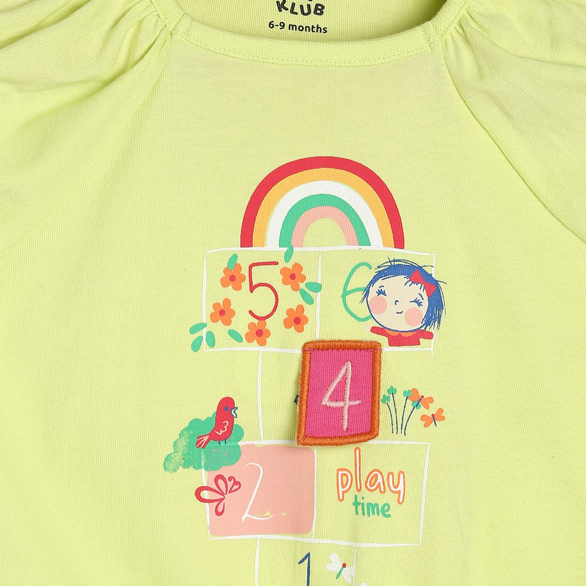 Girls Green Pack Of 1 Knit Top