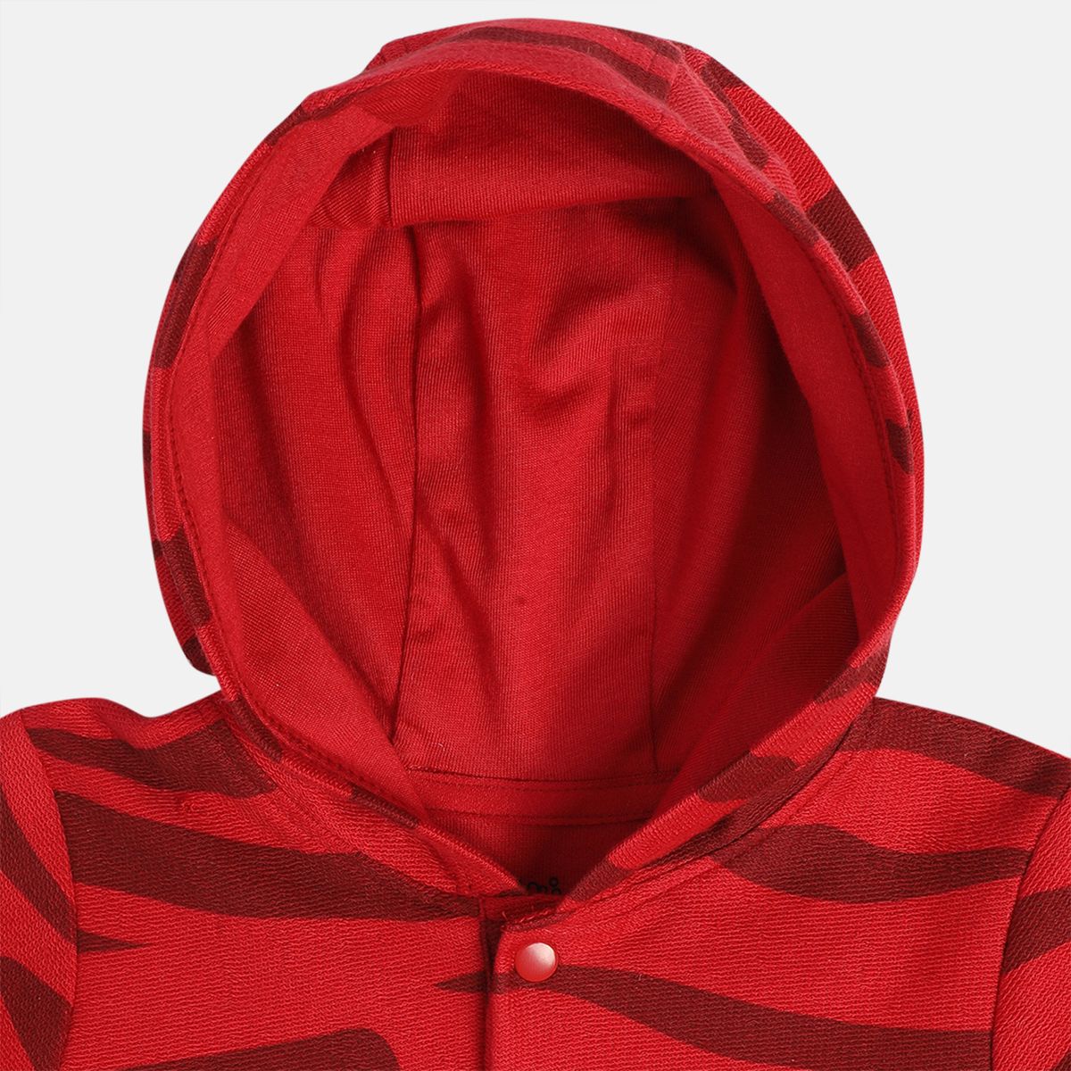 Boys Red Hooded Full Sleeves Sweat Shirt
