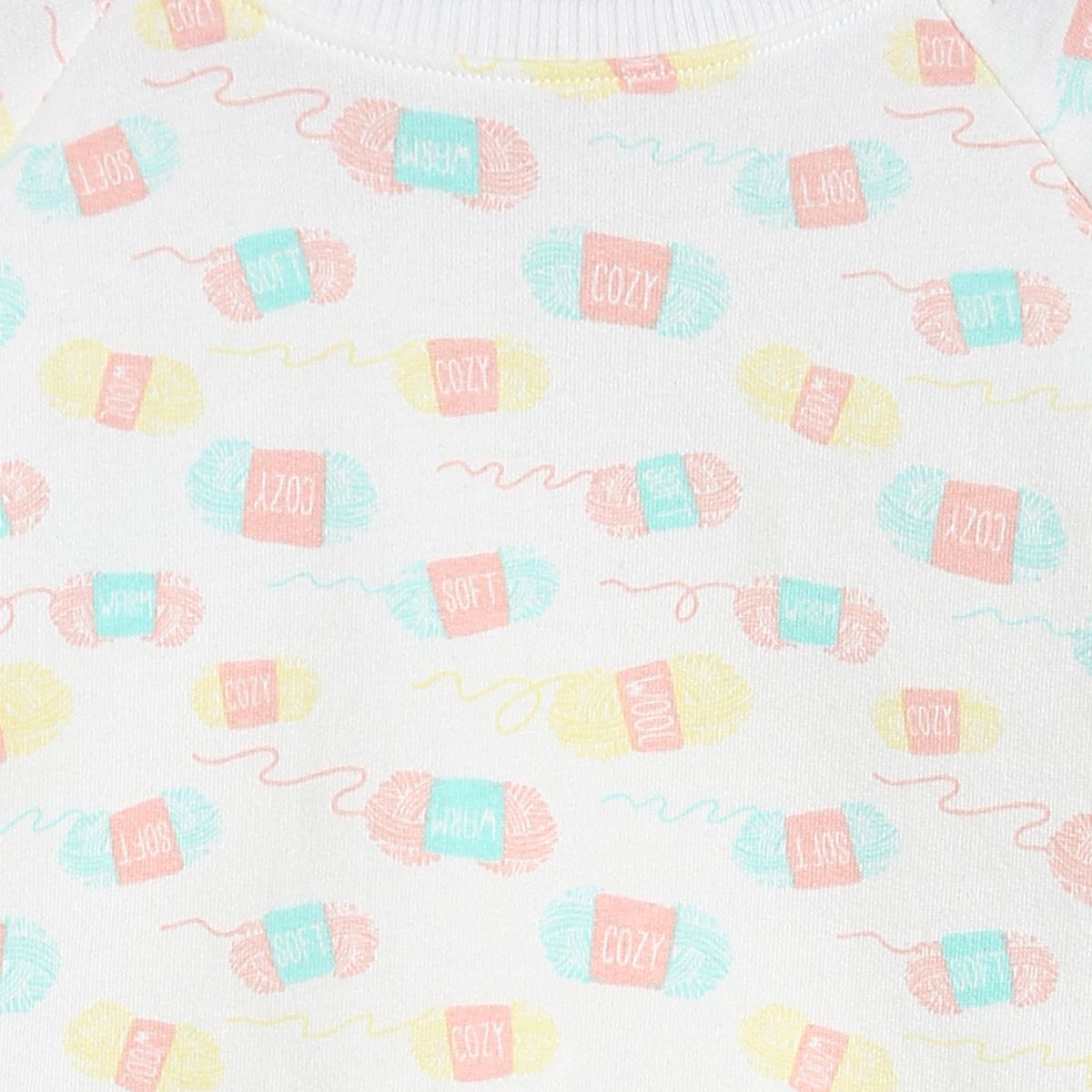 Pack of 1 knit sweat shirt - marshmallow for 3-6 Months