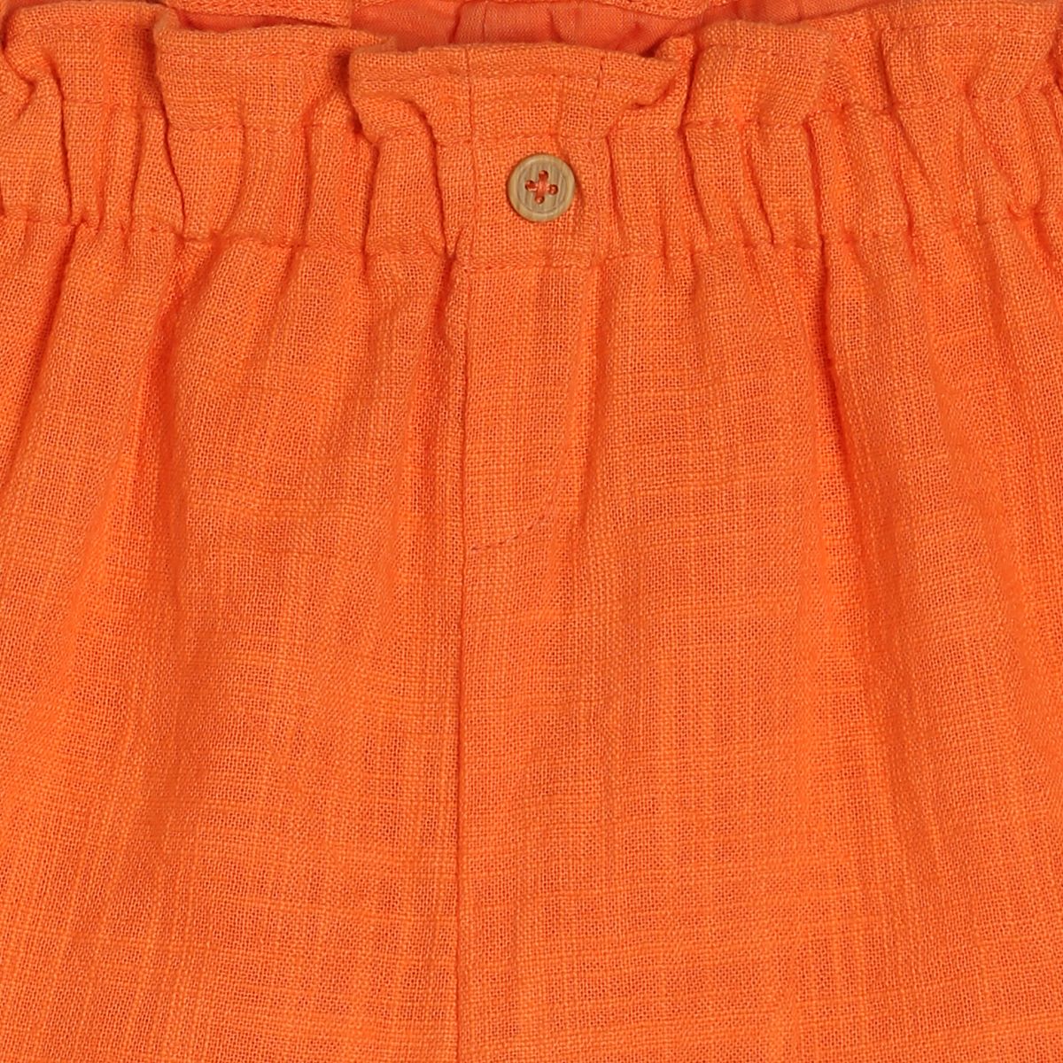 Girls Orange Pack Of 1 Shorts
