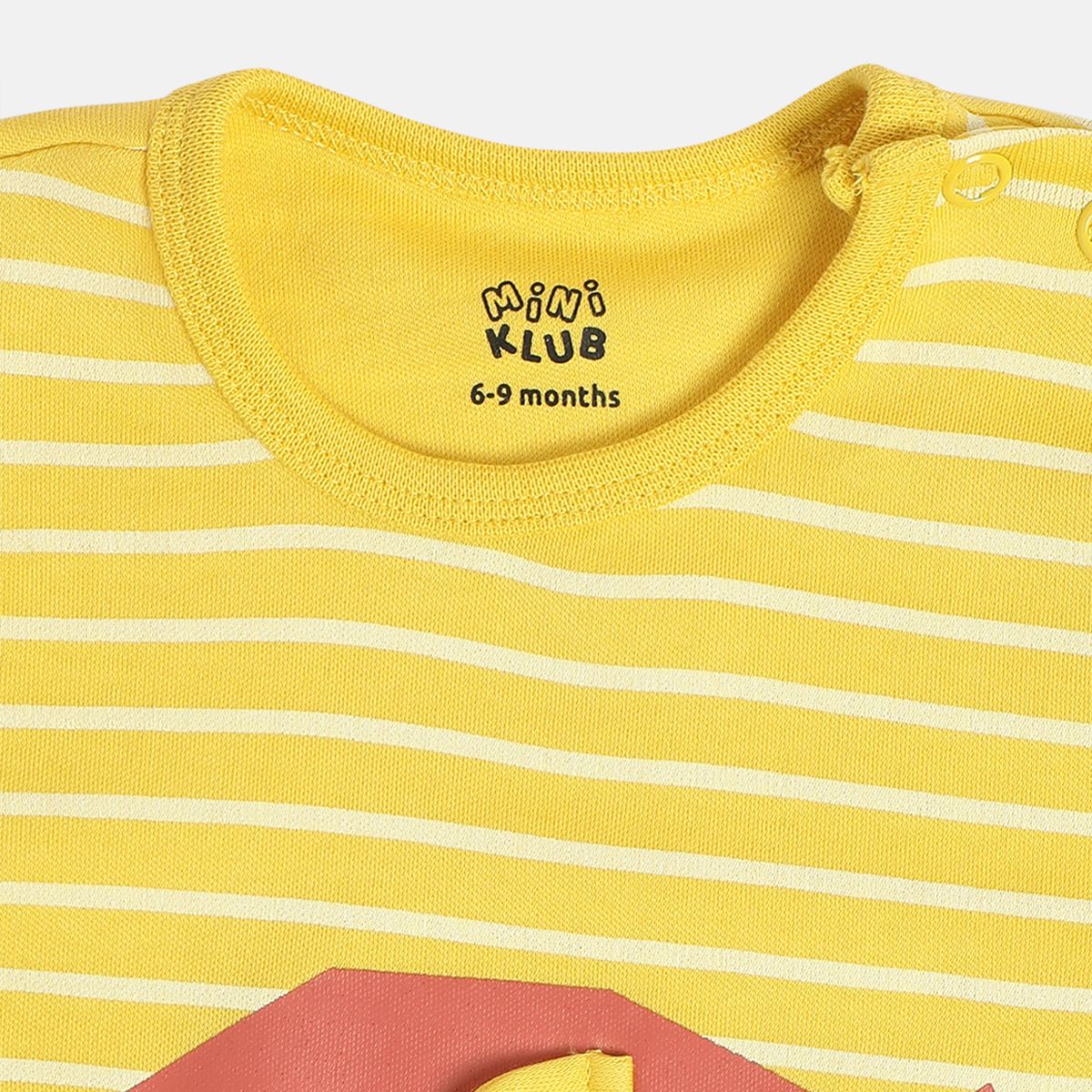 Boys Yellow Round Neck Full Length / Long Sleeve Romper