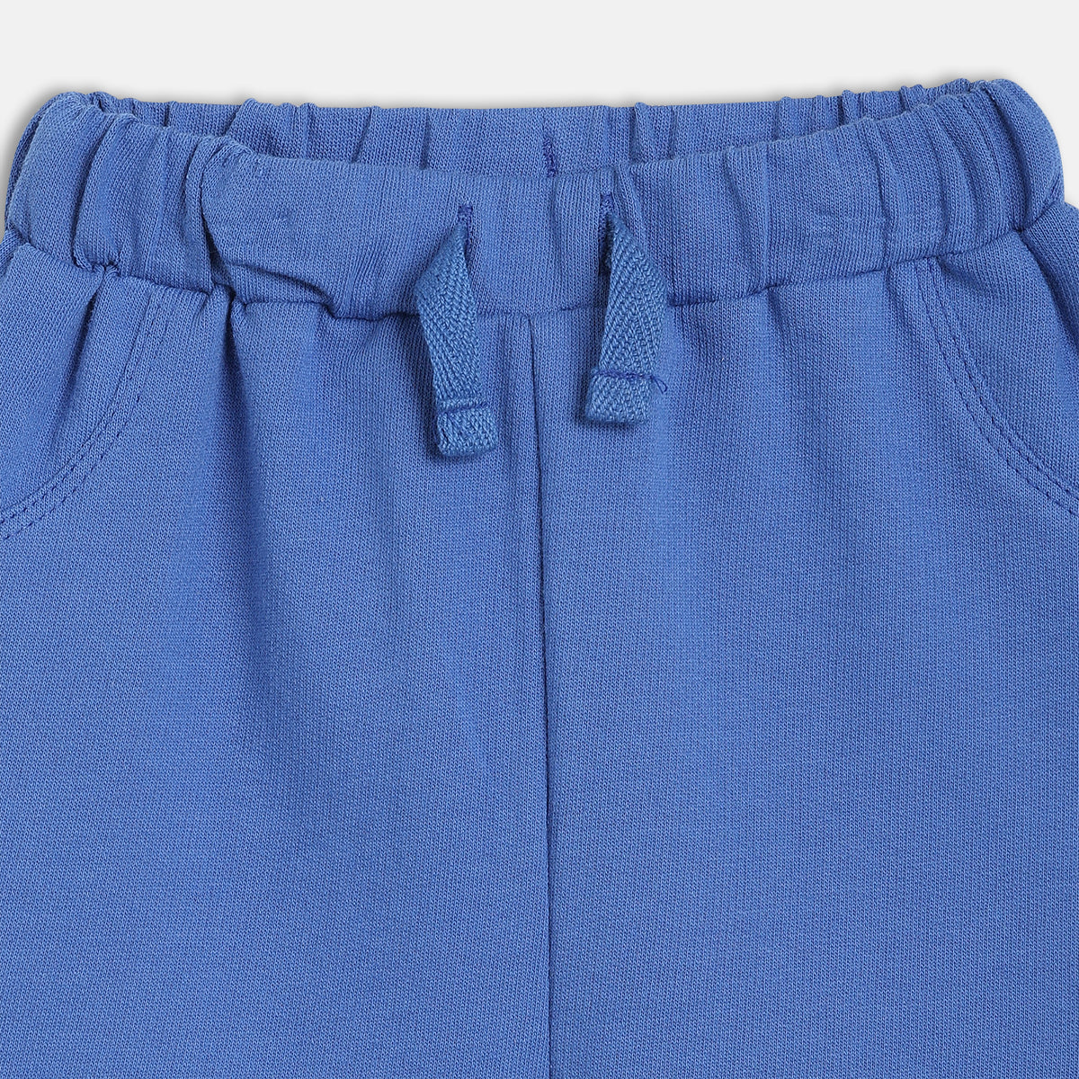 Baby Boys Solid Knit Shorts , Royal Blue