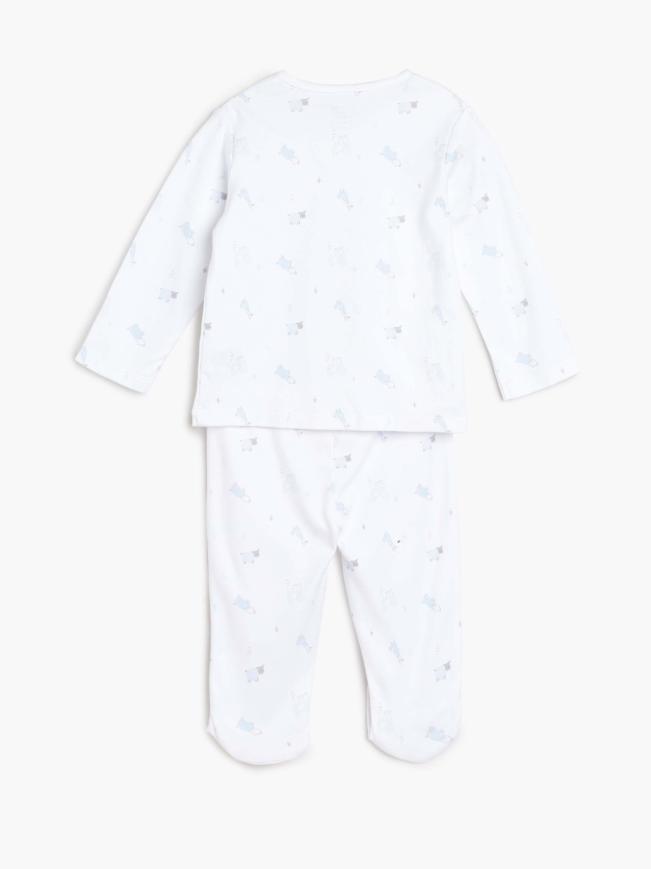 Baby Unisex Animal Print Newborn Gift Set Pack of 5, White and Blue