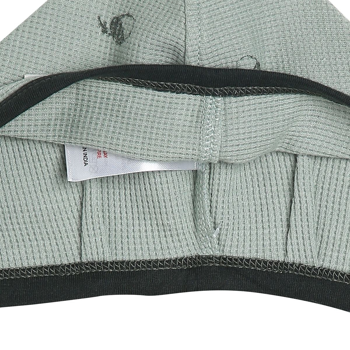 Baby Boys Printed Caps Pack of 2, Grey & Green