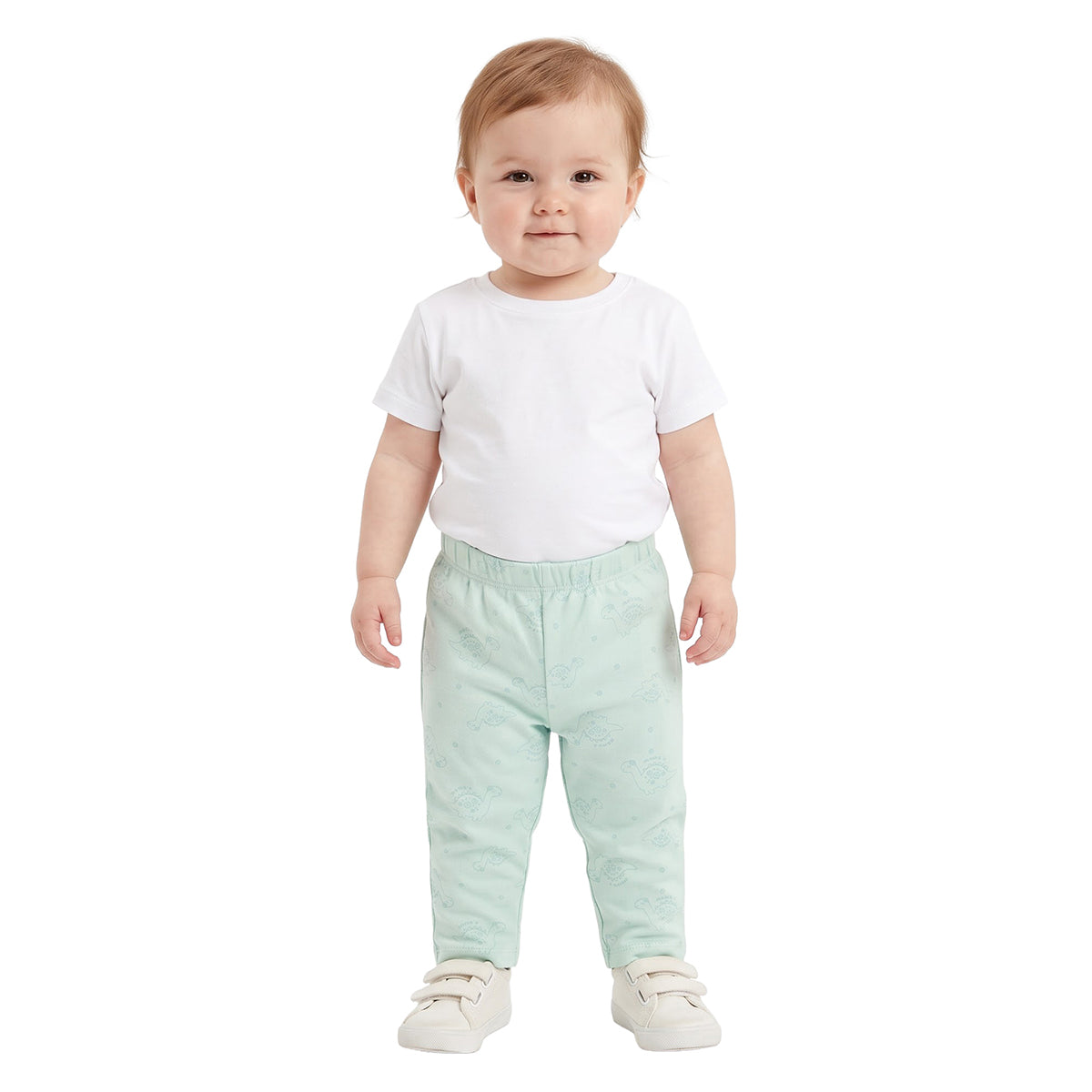 Baby Girls Mint & Yellow Knit Bottoms Pack of 2 Regular Fit Casual Wear