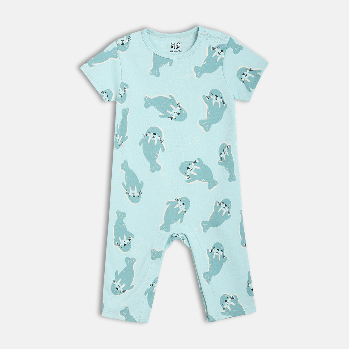 Boys Yellow/Blue Short Sleeve Romper