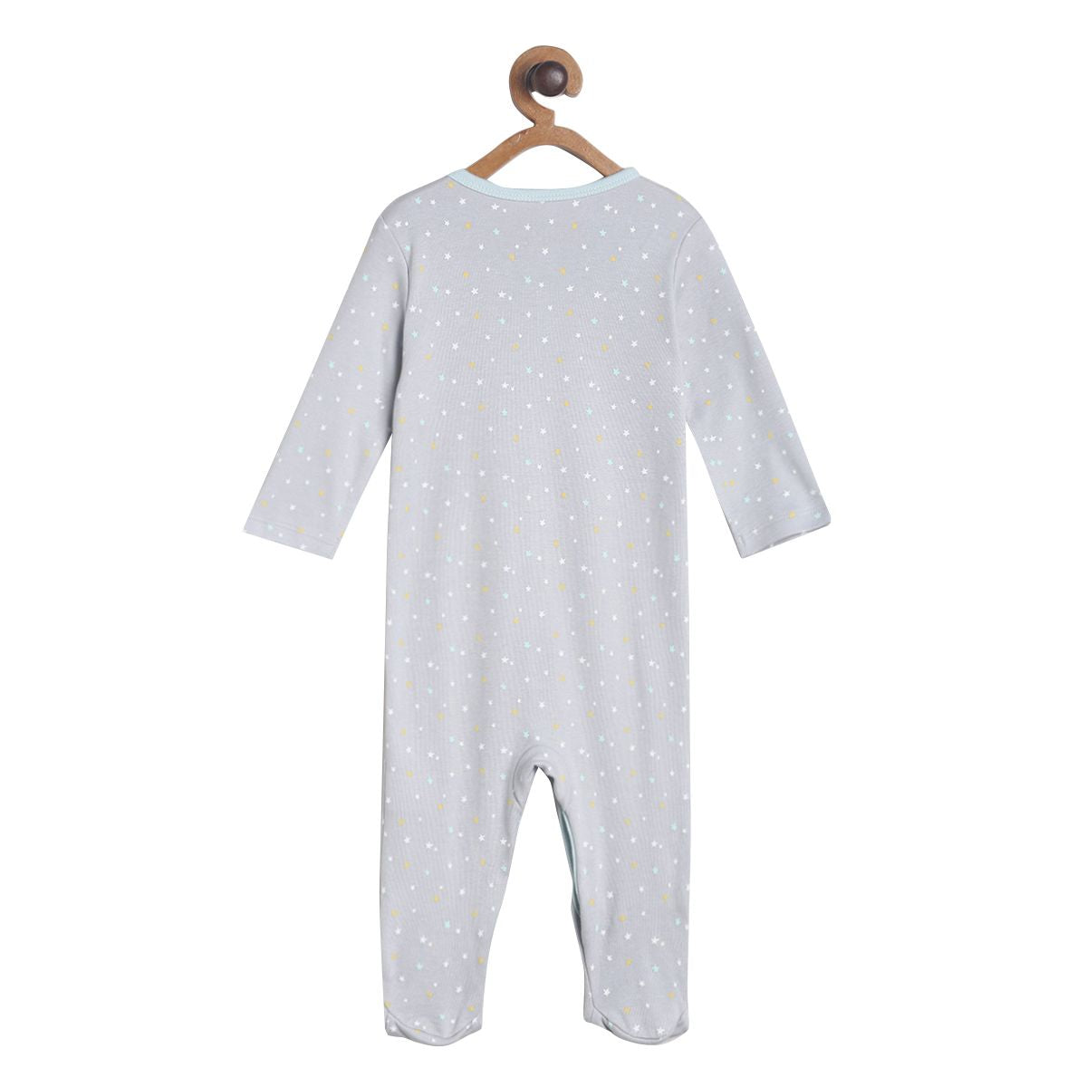 Pack of 2 sleepsuit - light greyish blue for New Born