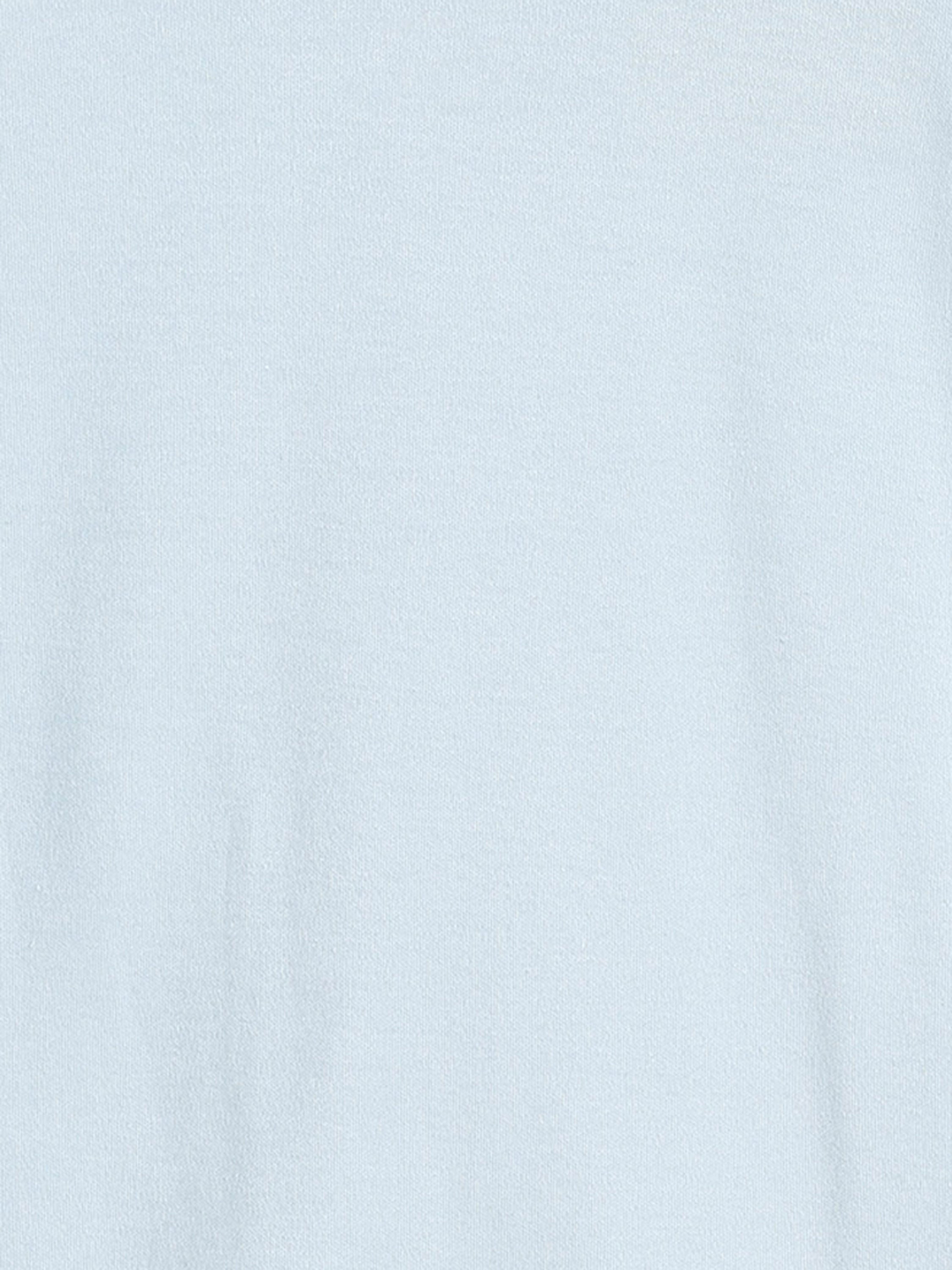 Baby Unisex Puppy Print Front Open Sleepsuit, Light Blue