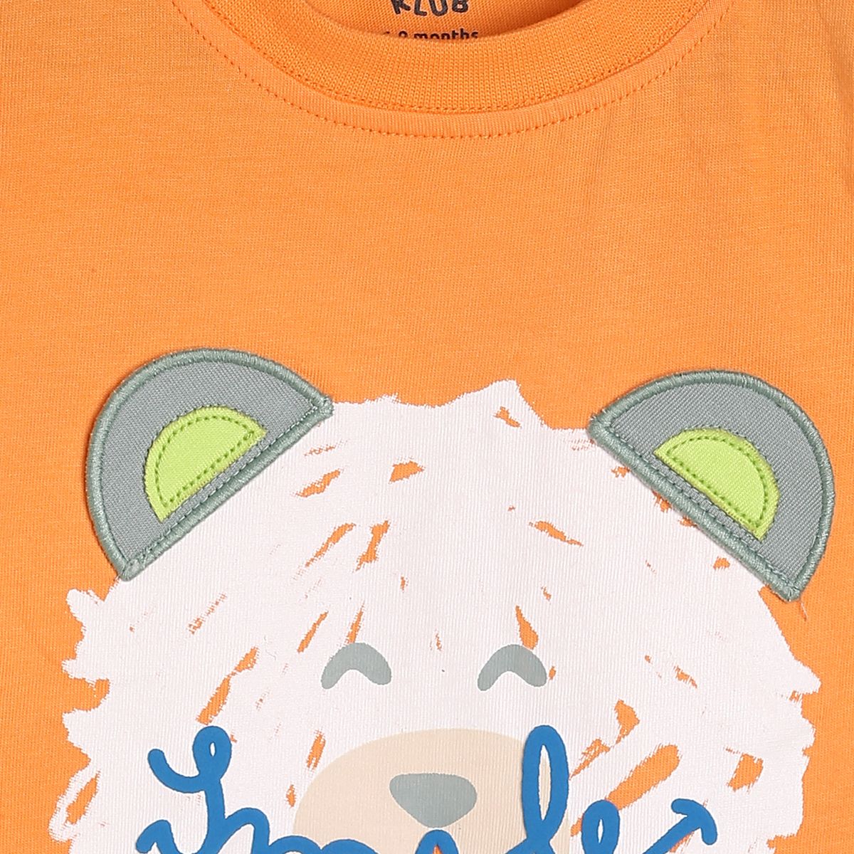Boys Orange Pack Of 1 T-Shirt