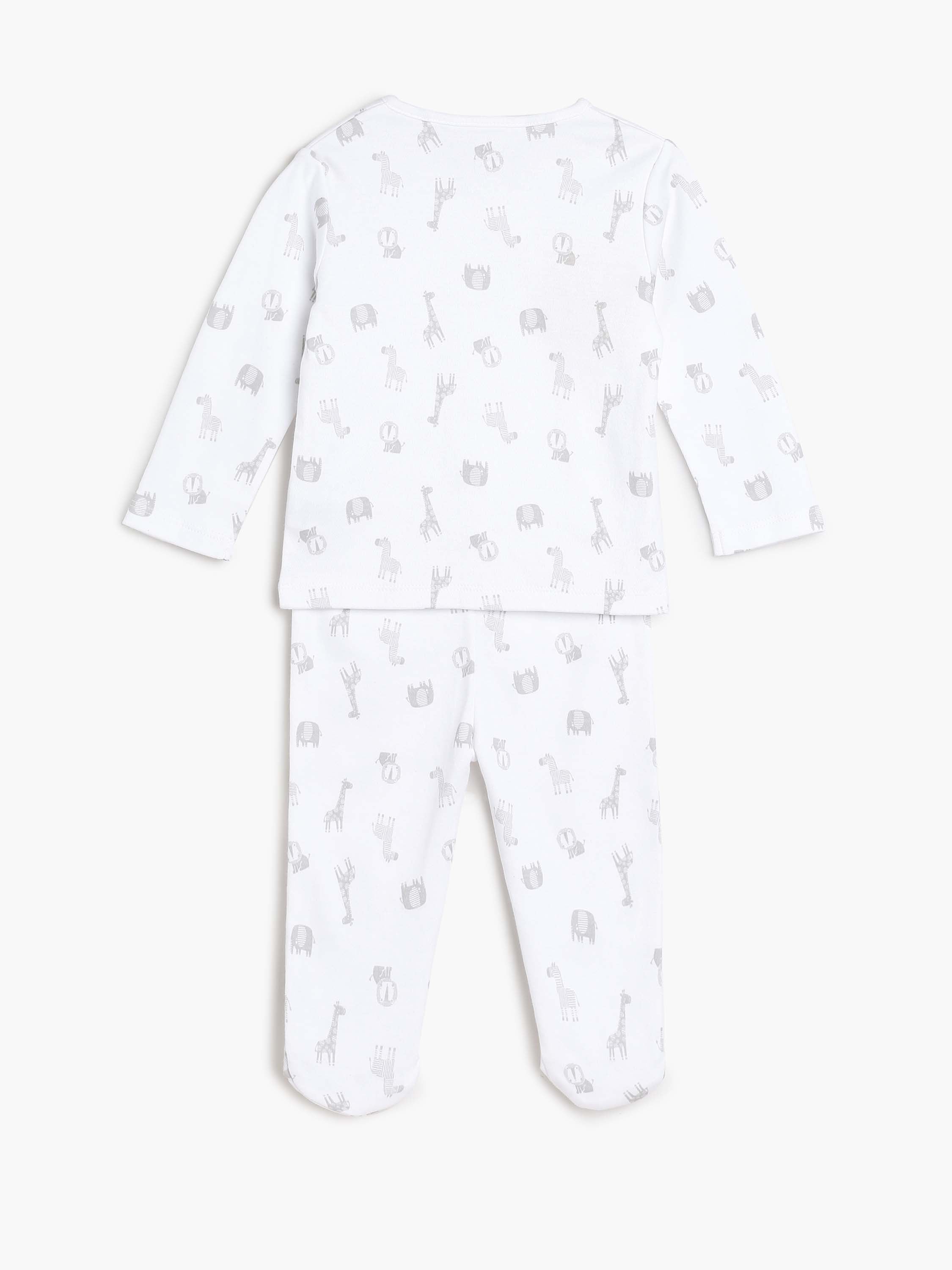 Girls White and Pink Floral Print 4-Piece Newborn Gift Set