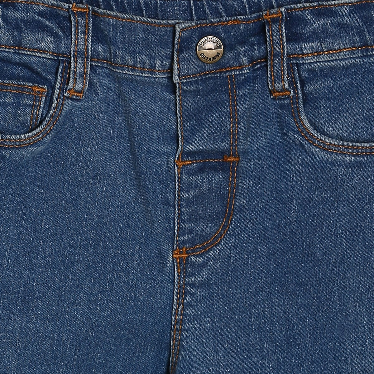 Girls Blue Pack Of 1 Denim Pant