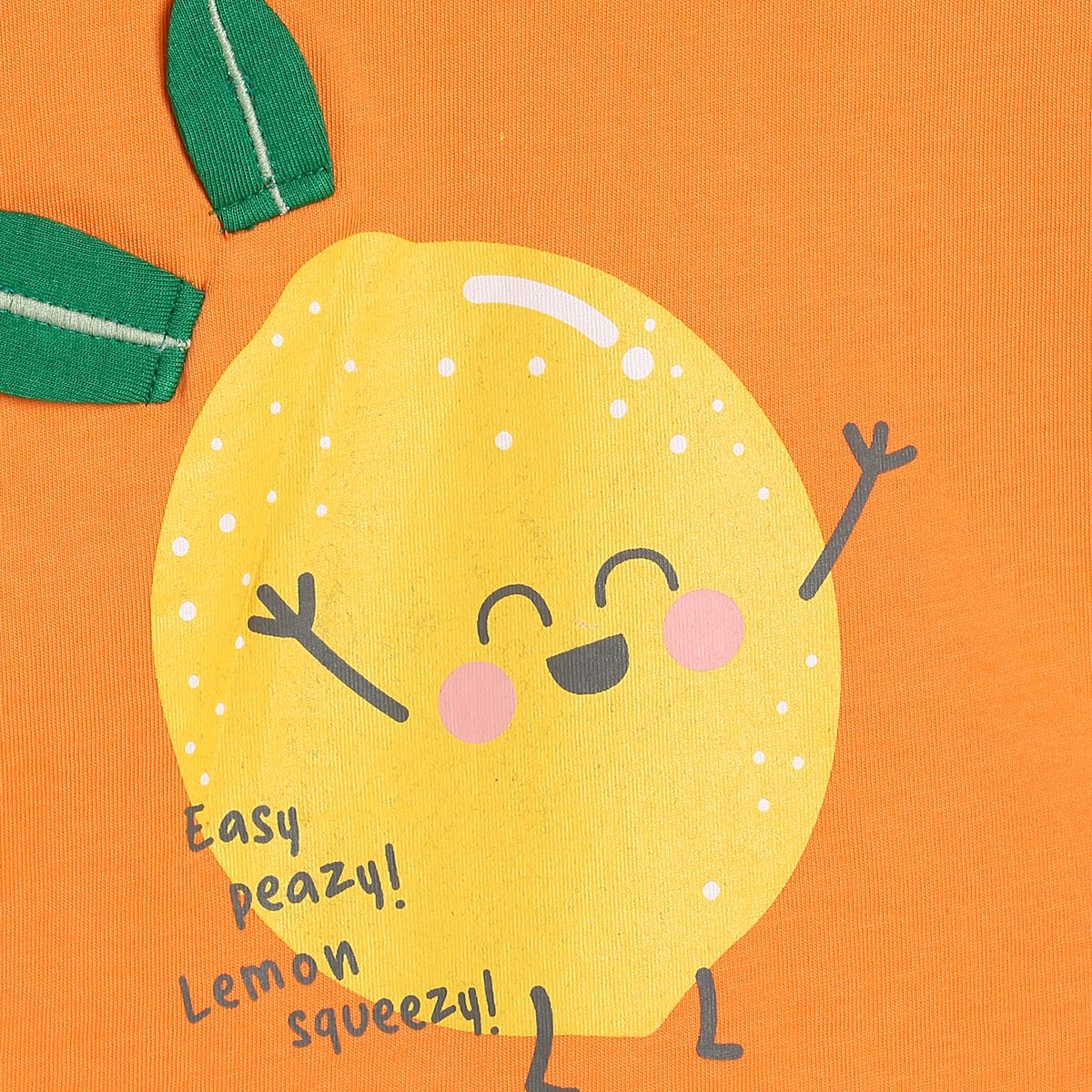 Girls Orange Pack Of 1 Knit Top