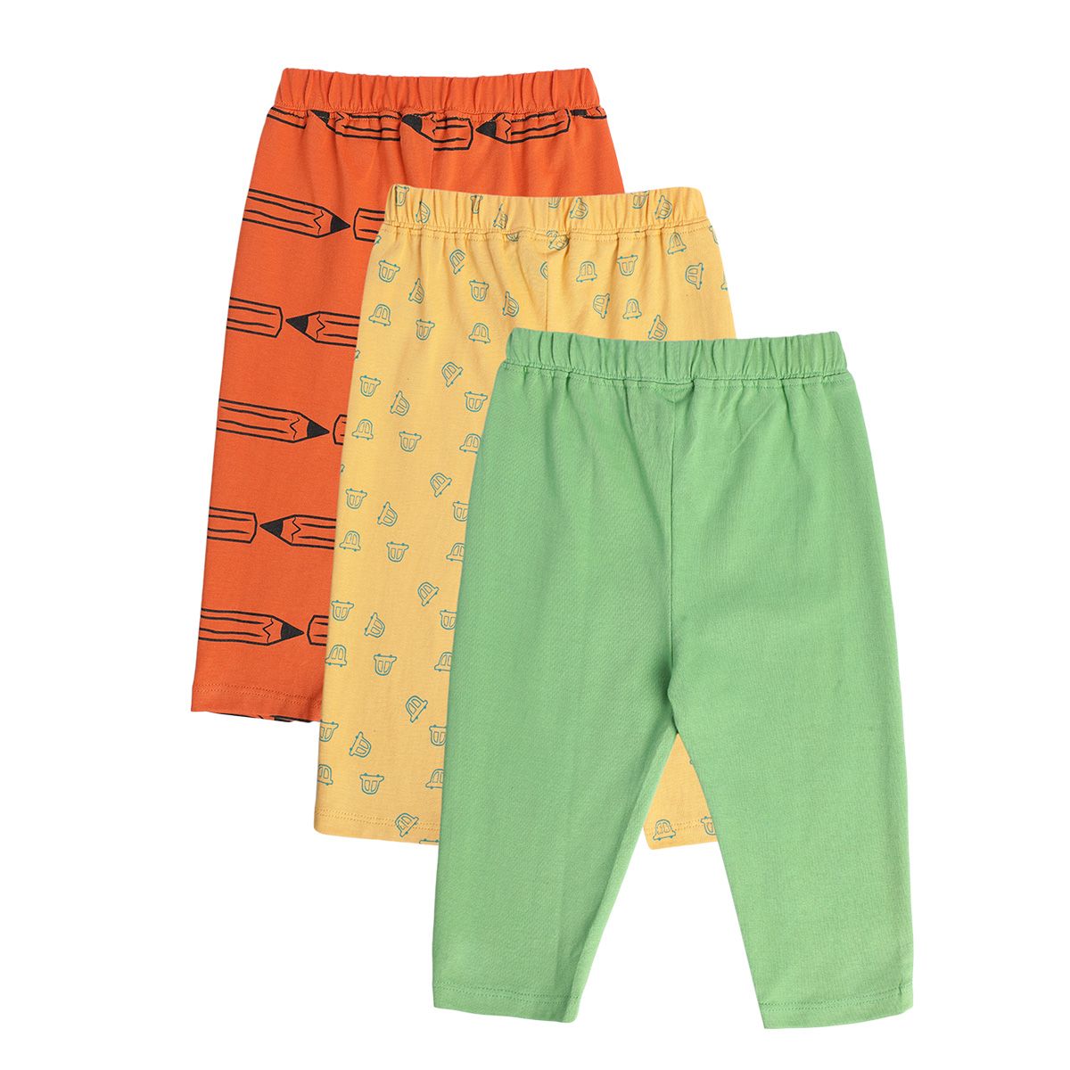 Boys Multicolor Pack Of 3 Knit Bottom
