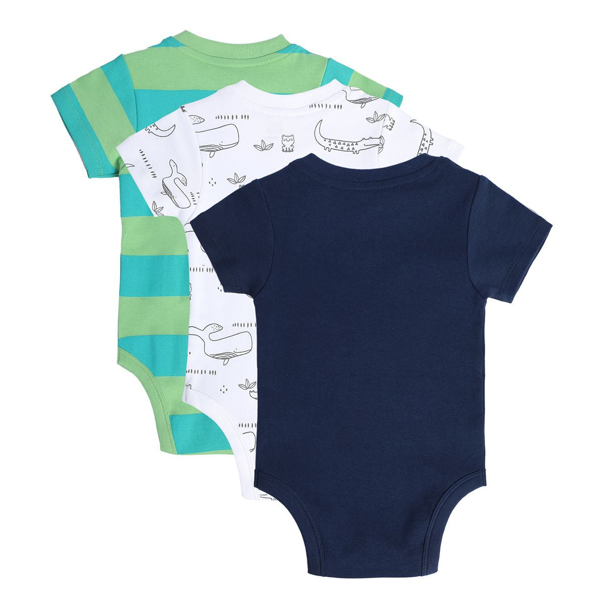 Boys Multicolor Pack Of 3 Body Suit