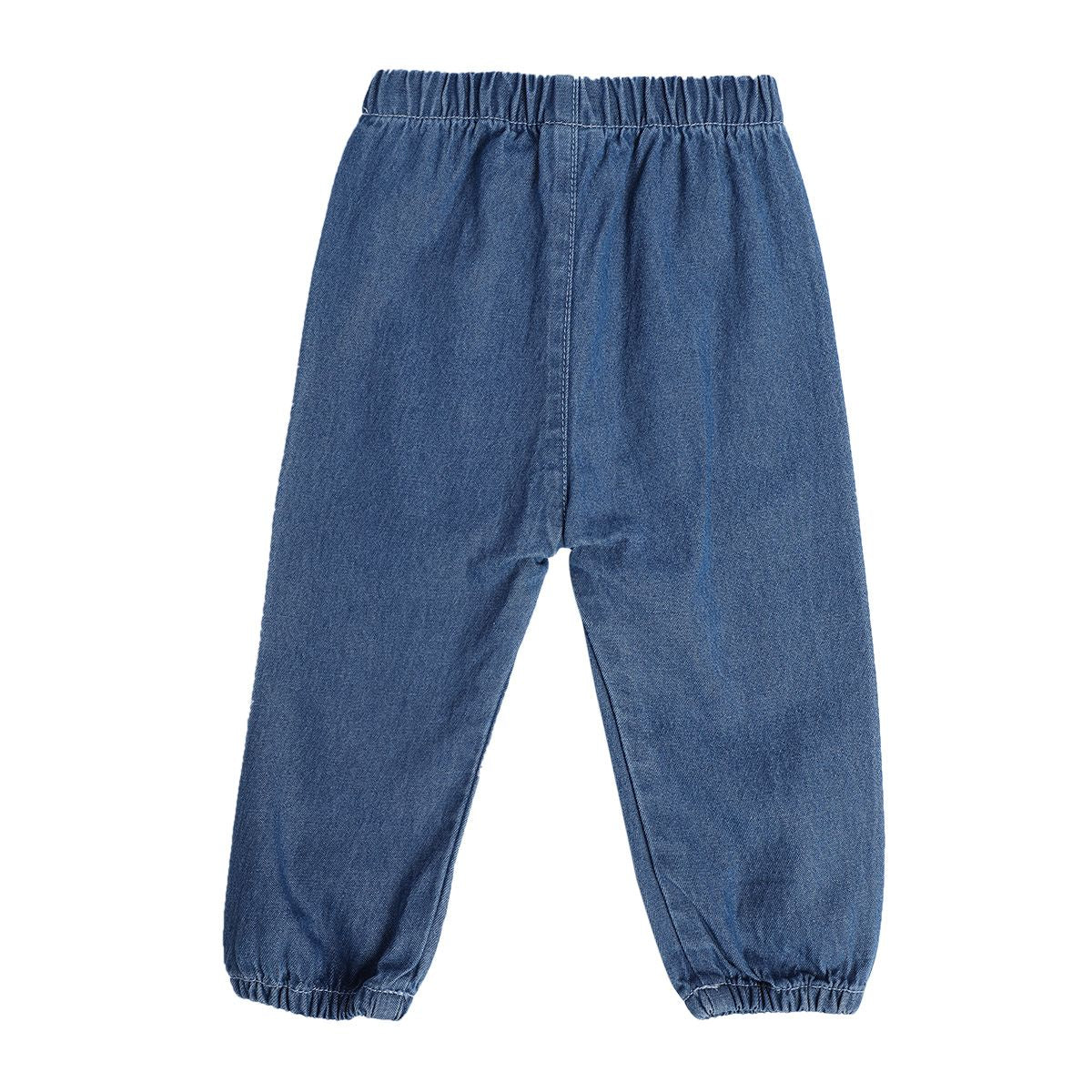 Girls Mid Blue Pack Of 1 Woven Pant