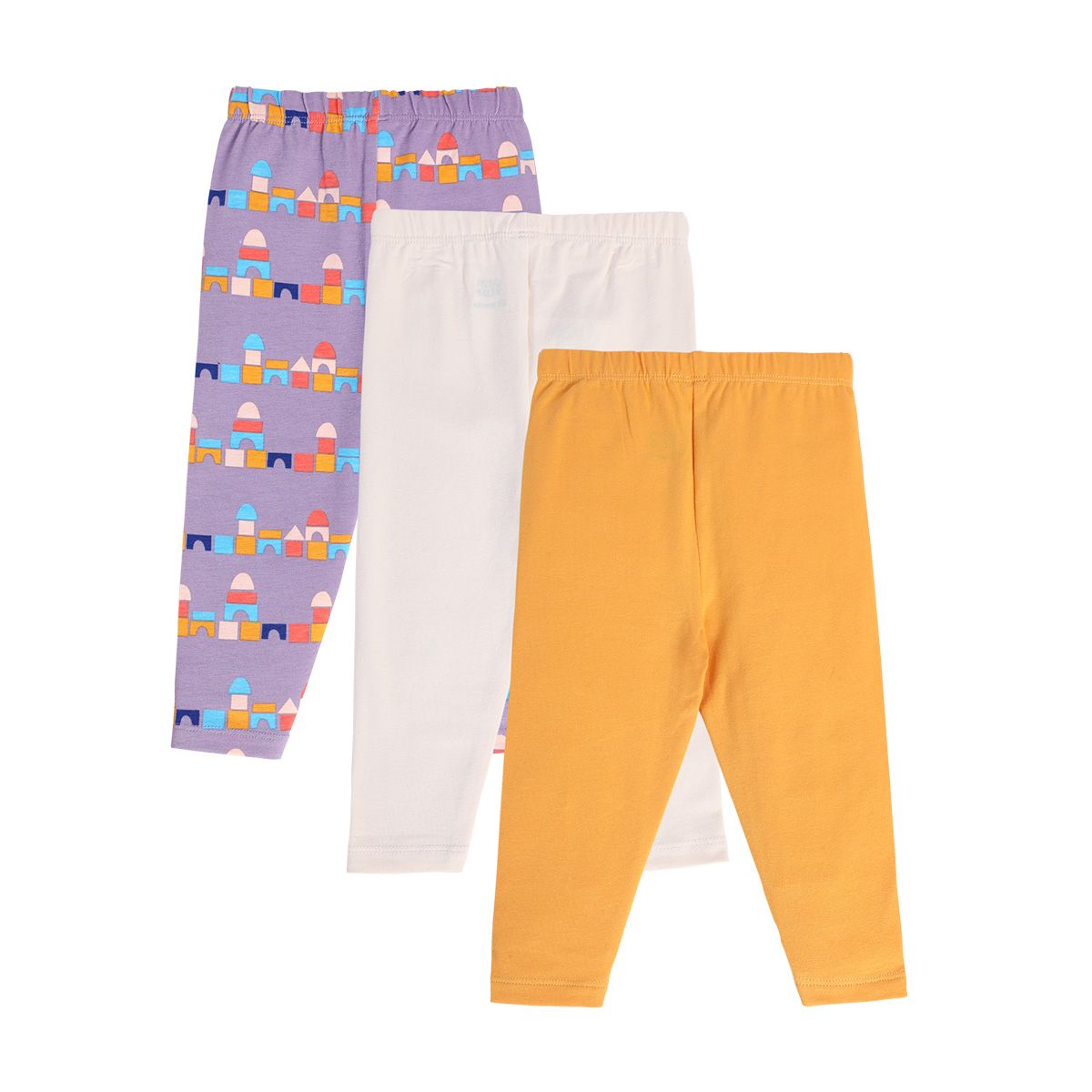 Girls Multicolor Pack Of 3 Legging