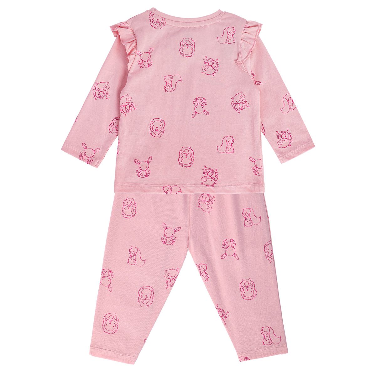 Girls Pink Pack Of 2 Top And Bottom