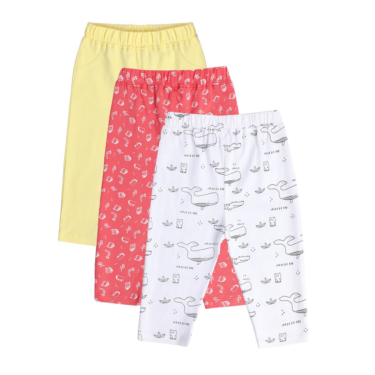 Boys Multicolor Pack Of 3 Knit Bottom